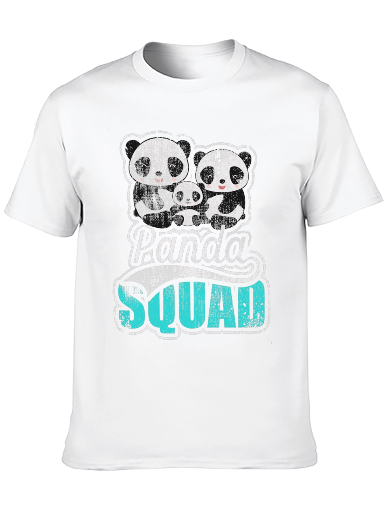 Black Panda Squad Graphic Tee - Cute Family T-Shirt view 10