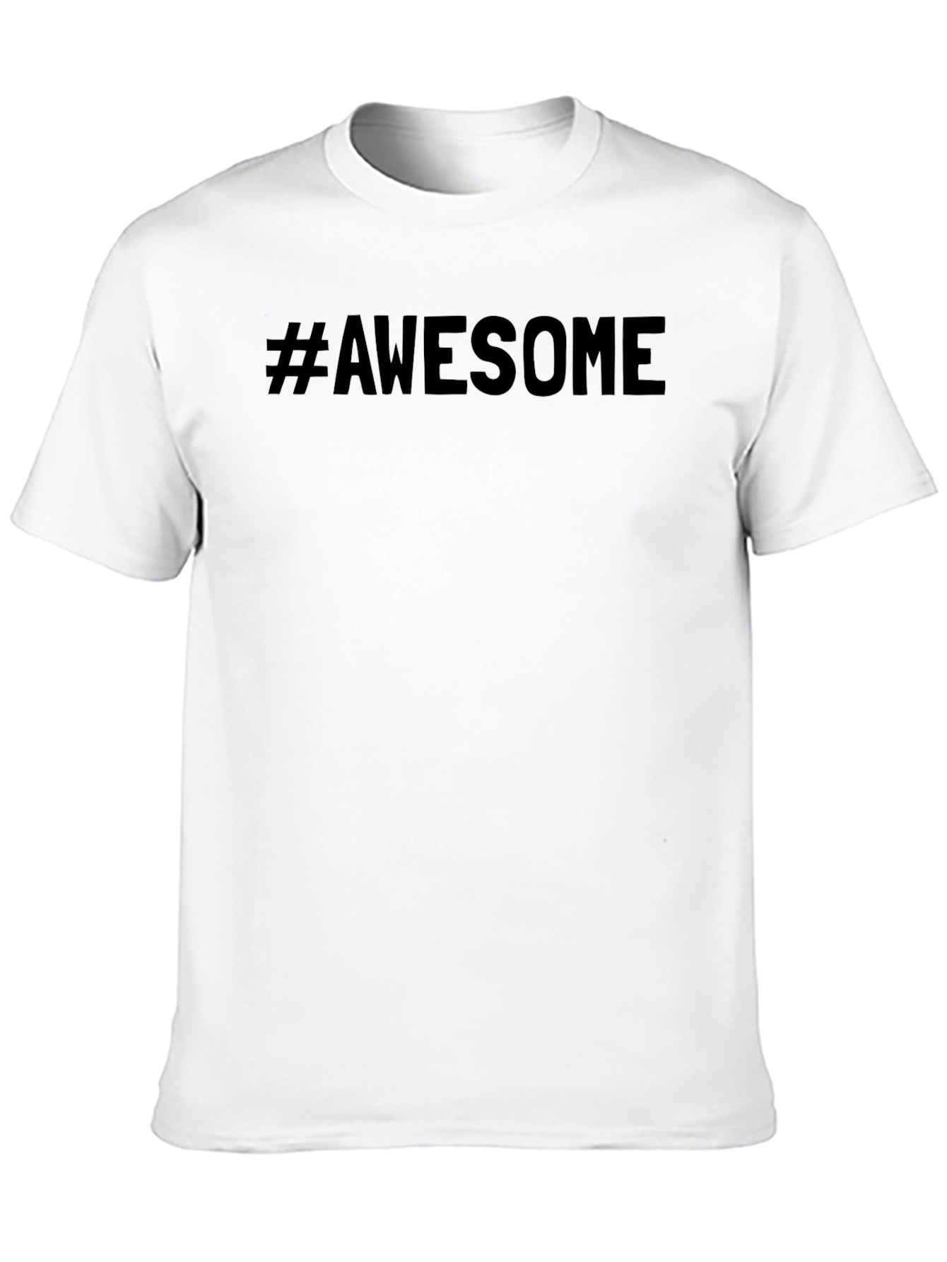 Black Awesome Graphic Tee - Men's Black T-Shirt view 10