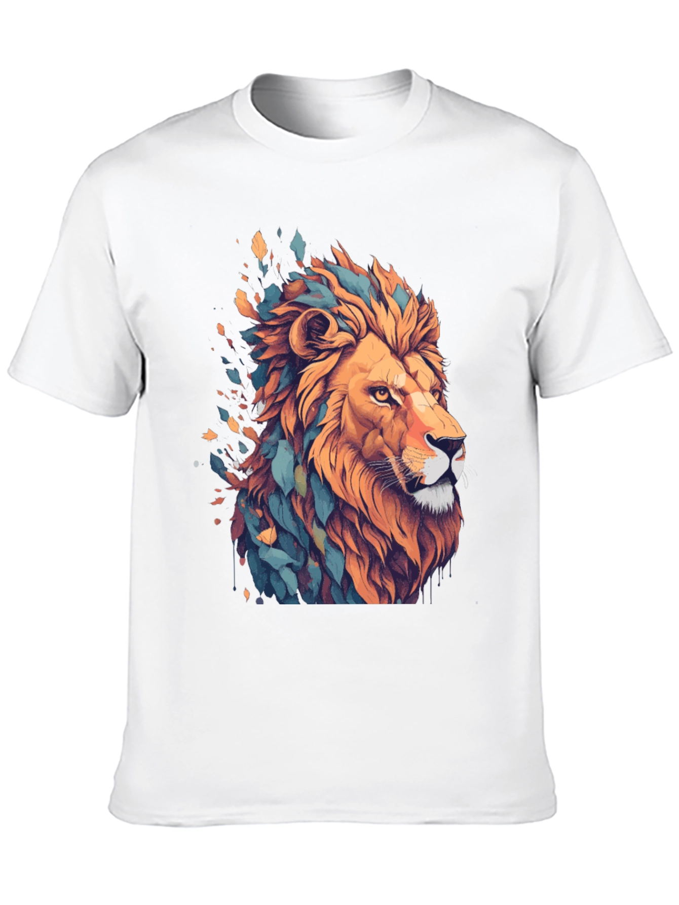 Black Lion Graphic Tee - Stylish Men's Black T-Shirt view 10