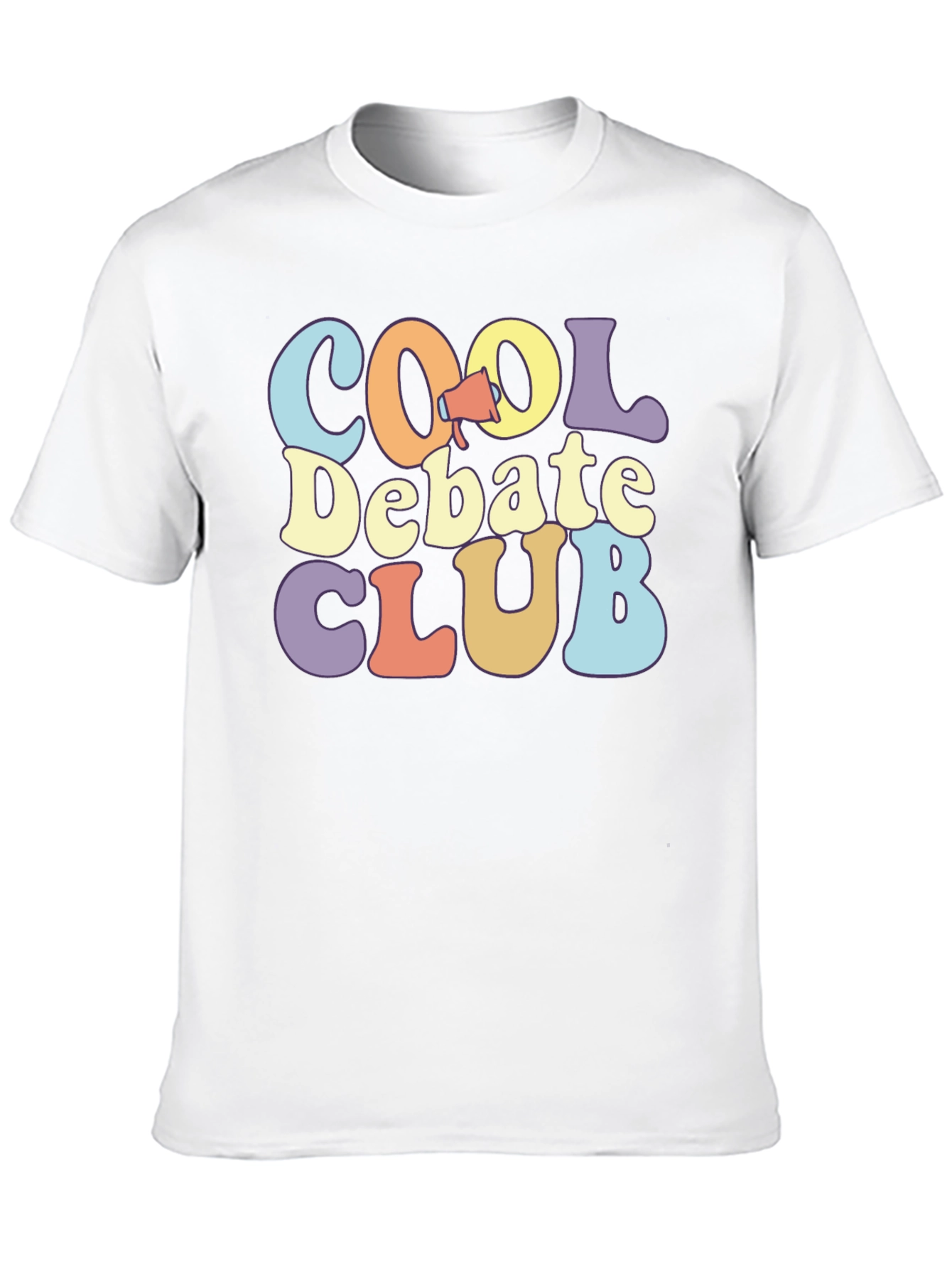 Black Cool Debate Club Black T-Shirt view 10