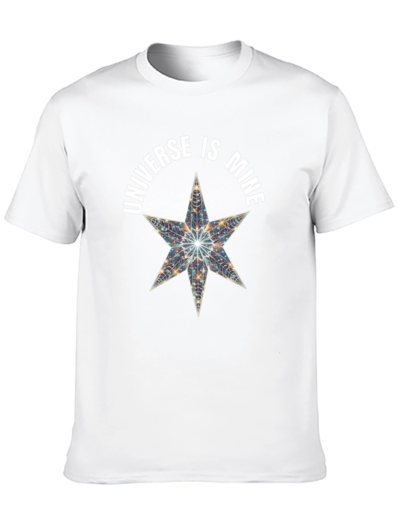 Black Universe is Mine Star Graphic Black T-Shirt view 10