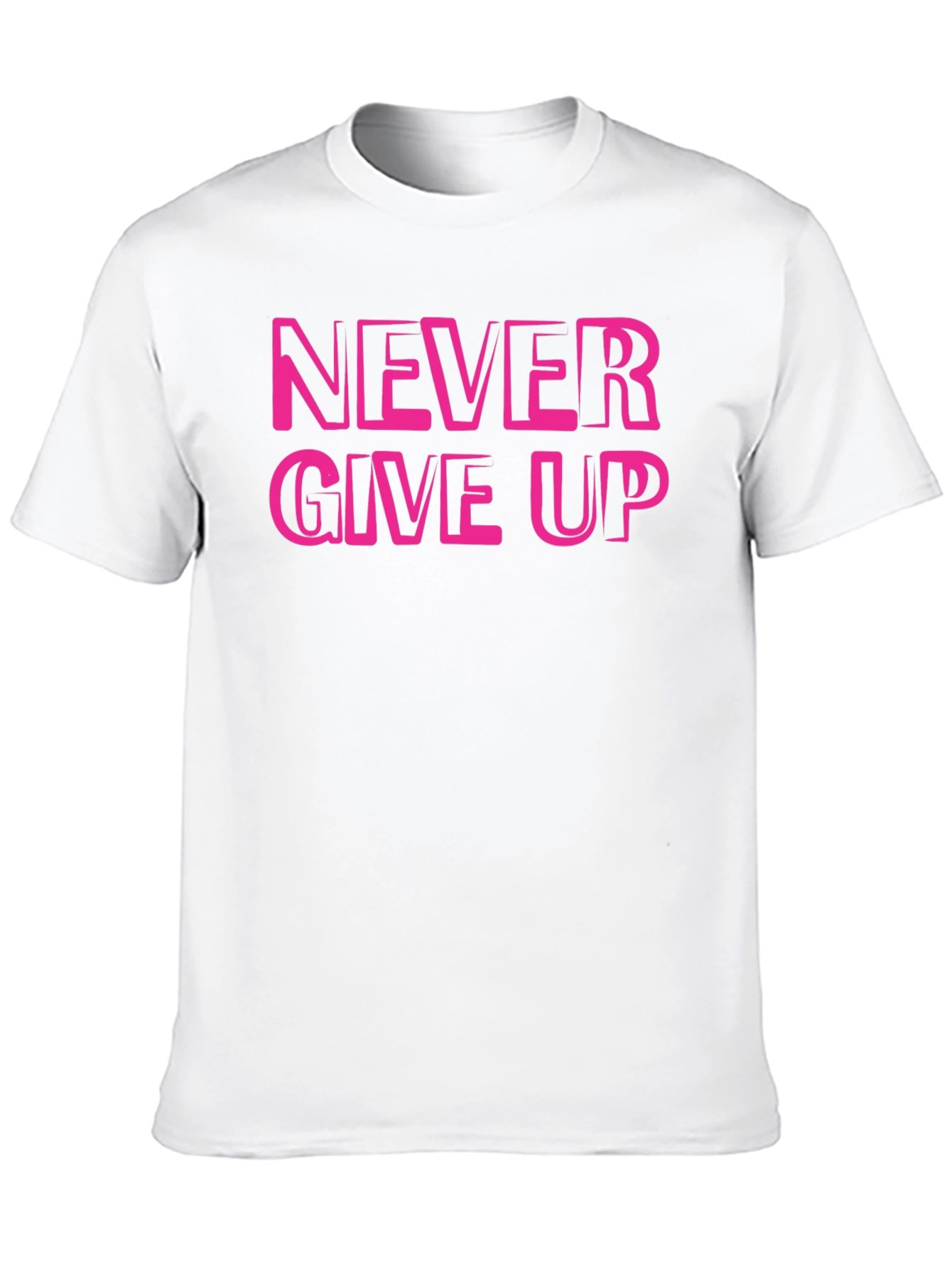 Black Never Give Up Graphic Print T-Shirt view 10