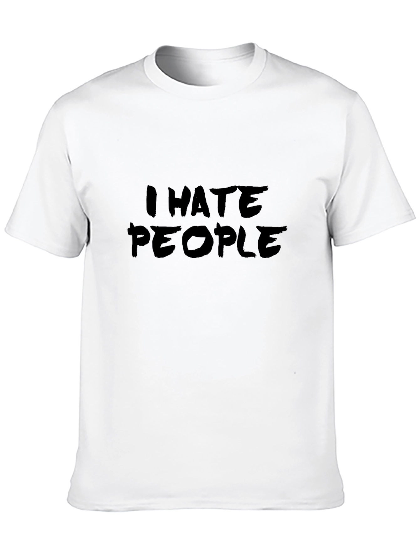 Black I Hate People T-Shirt - Funny Anti-Social Tee view 10