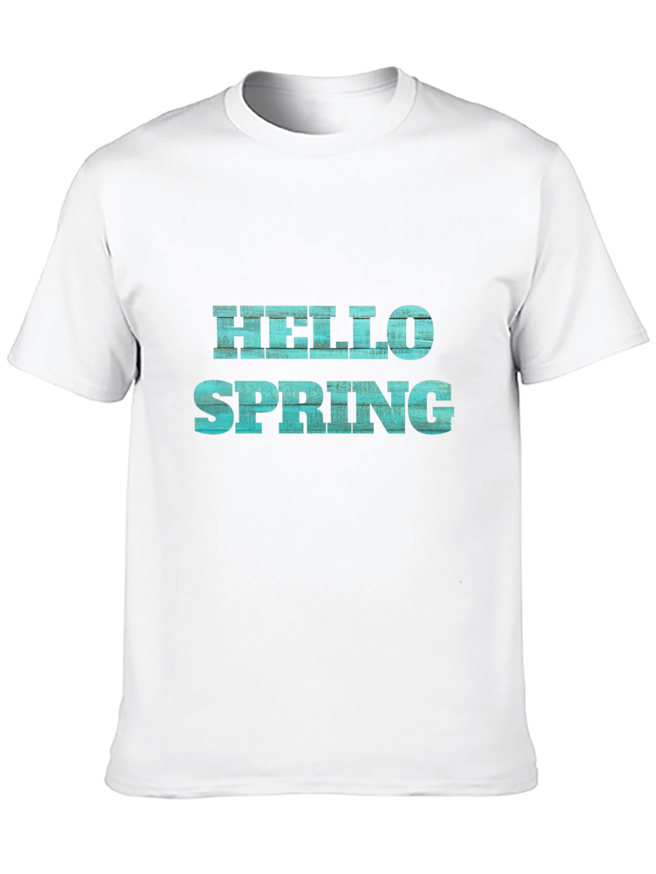 Hello Spring Graphic Tee - Black Casual T-Shirt - 10