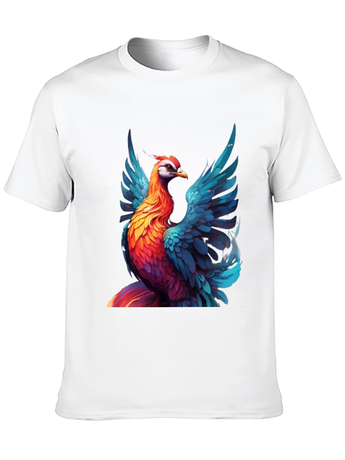 Black Vivid Phoenix Graphic T-Shirt - Bold Style view 10