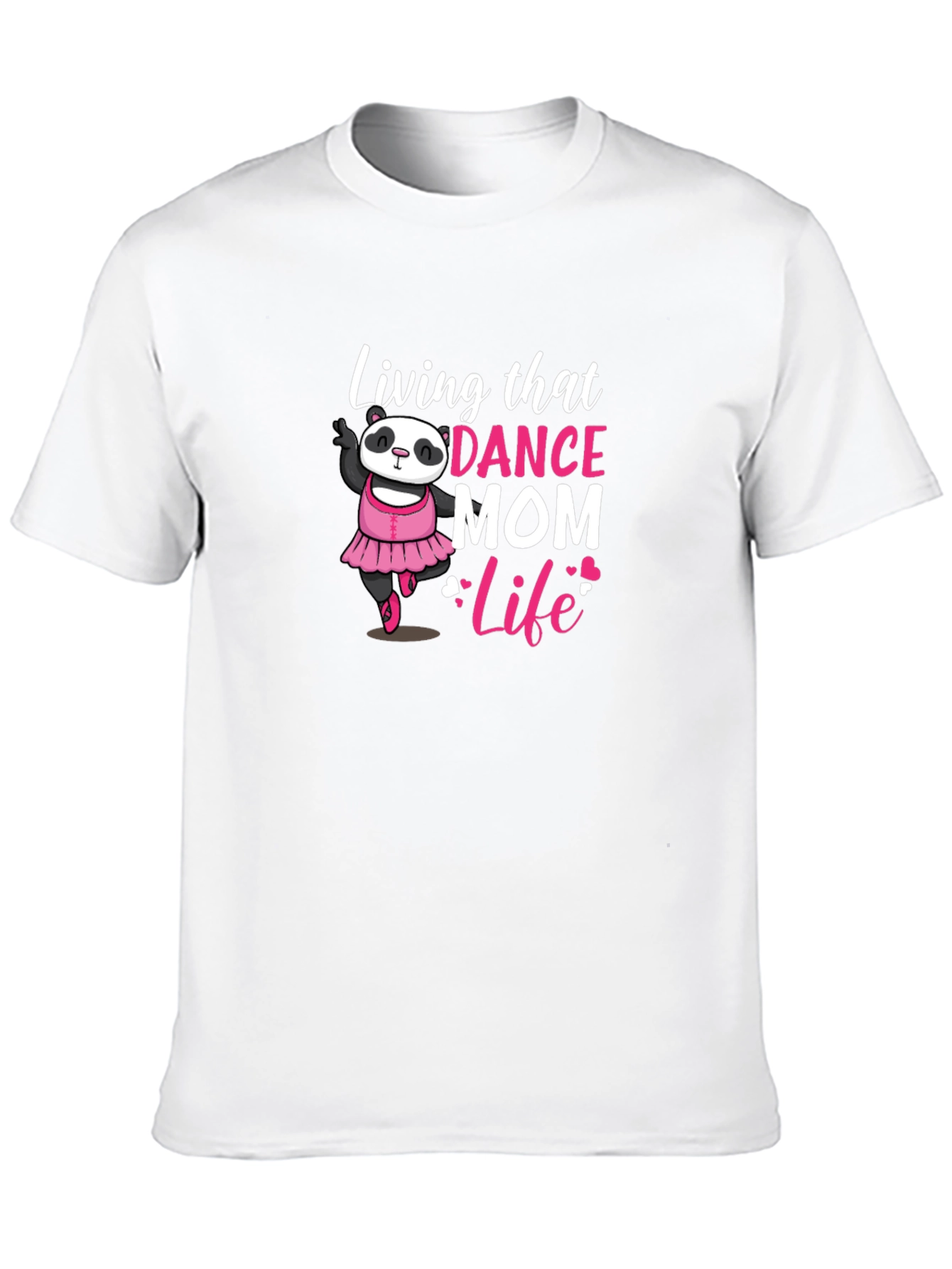 Black Dance Mom Life Panda Bear T-Shirt view 10