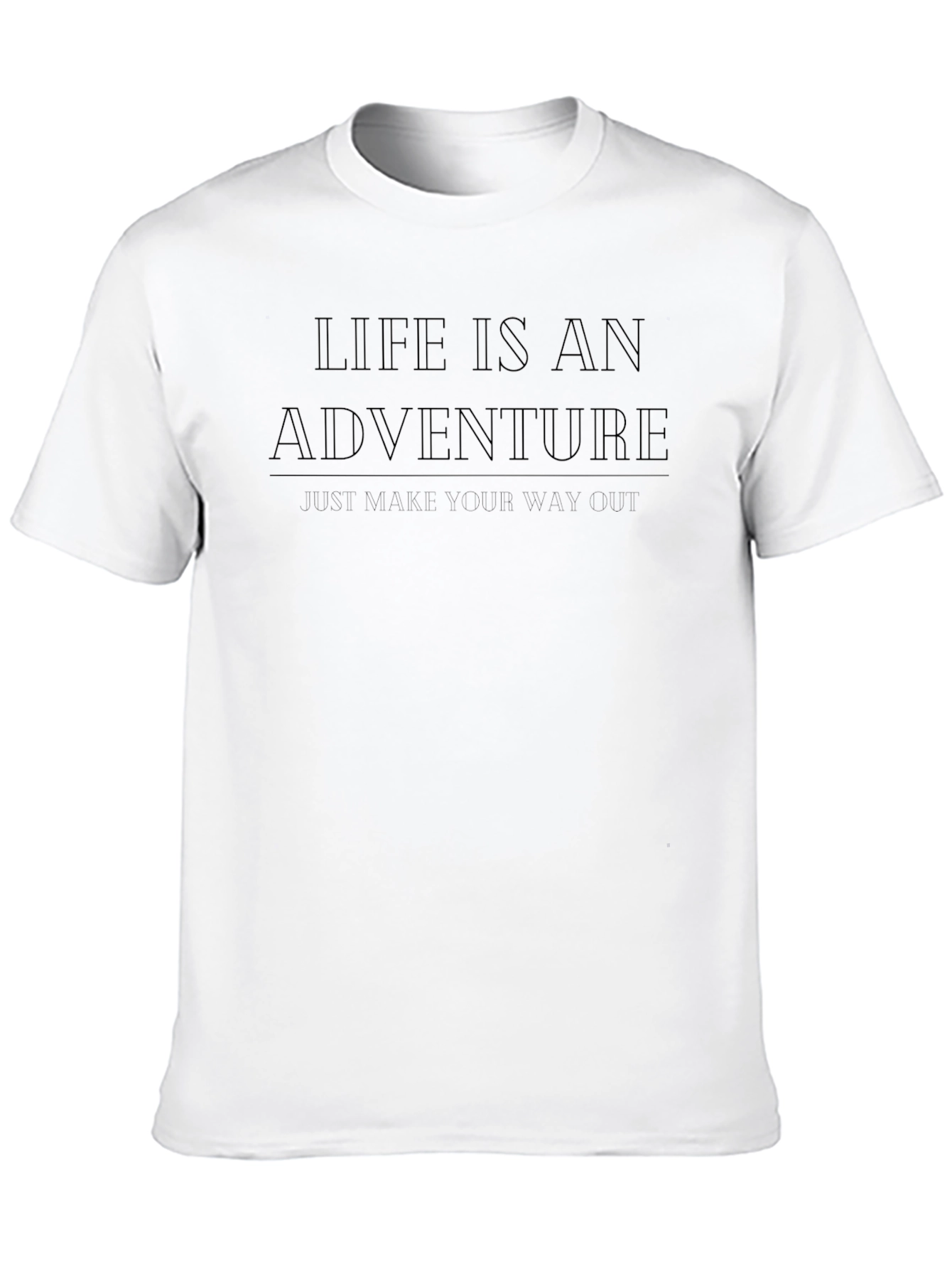 Black Life is an Adventure T-Shirt - Motivational Design view 10