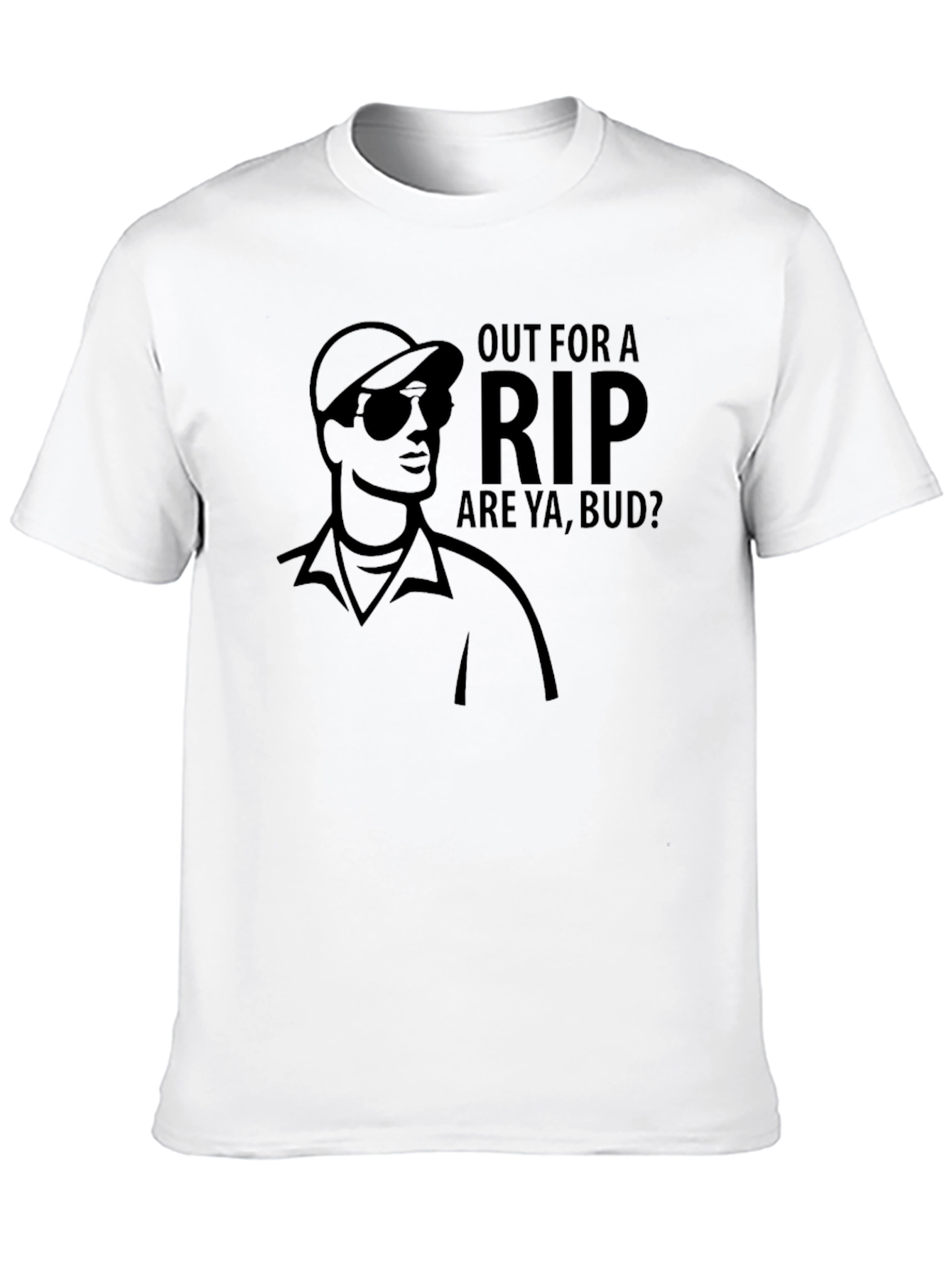 Black Out for a Rip T-Shirt, Black Graphic Tee view 10