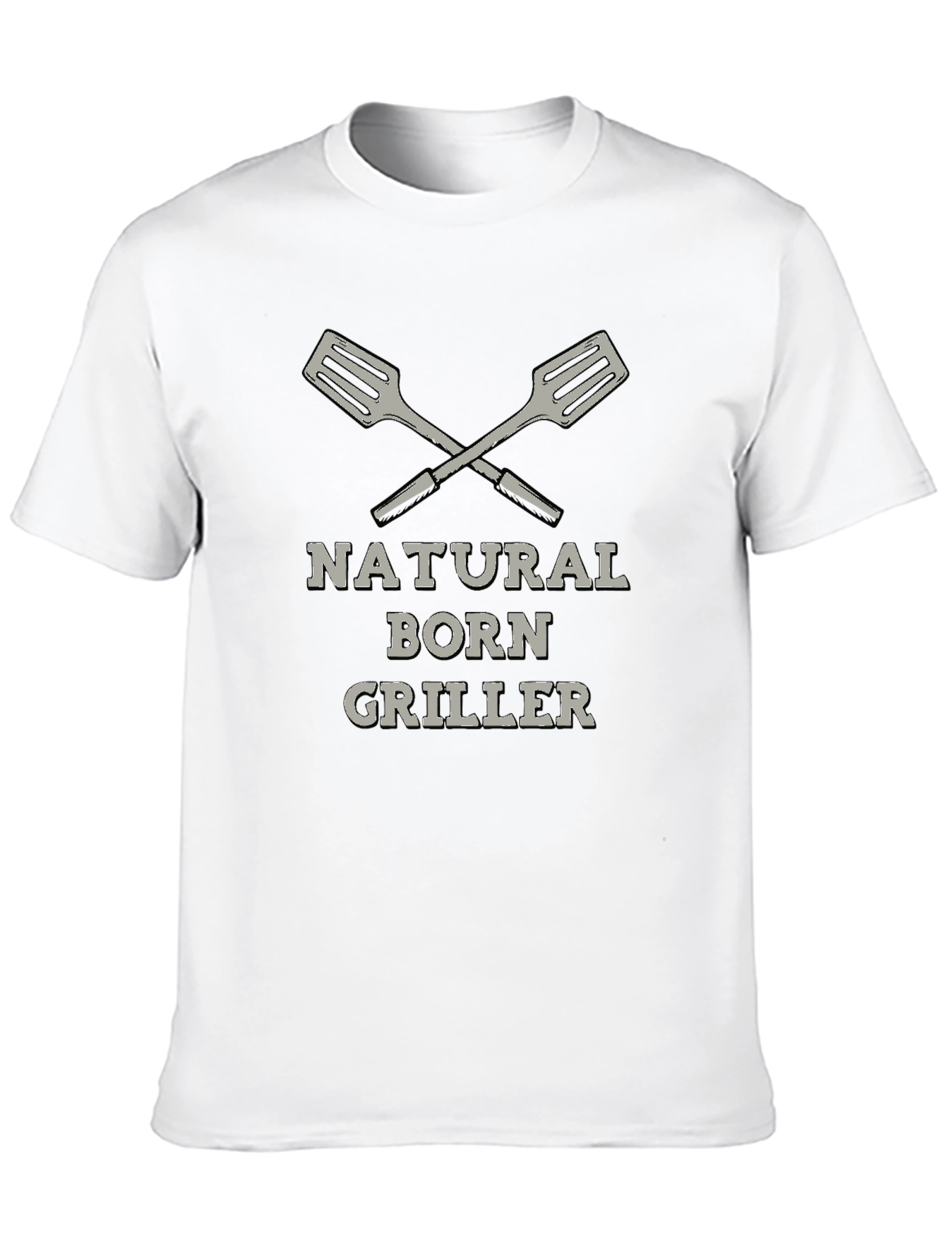 Black Natural Born Griller T-Shirt view 10
