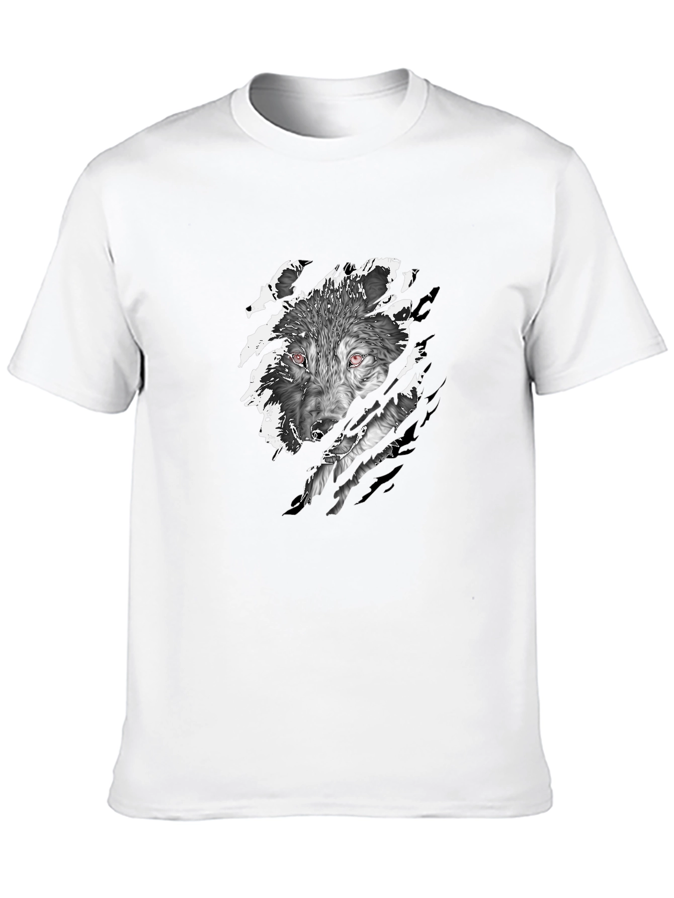 Black Black Wolf Graphic Tee - Fierce Style view 10