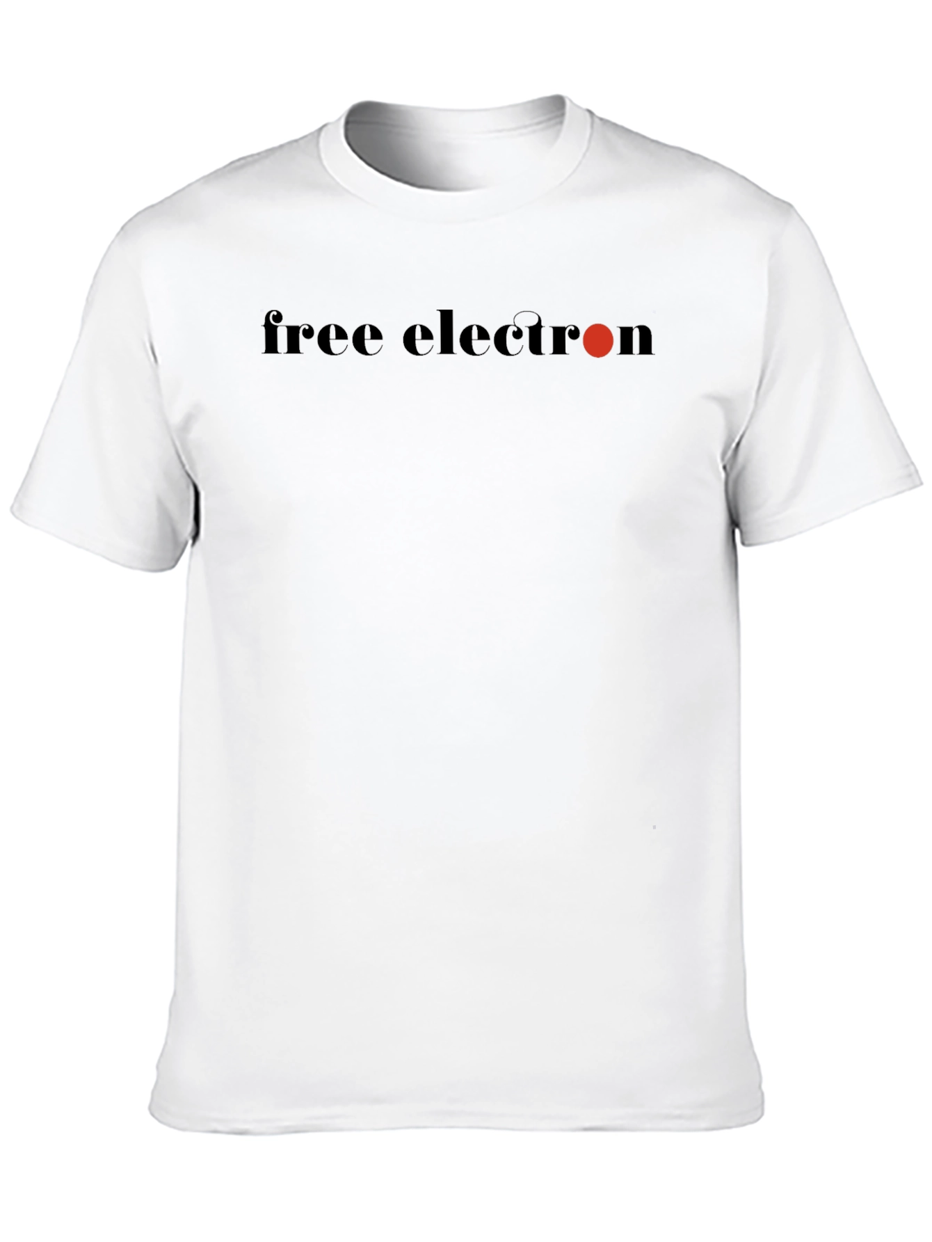 Black Free Electron Graphic T-Shirt - Black Cotton Tee view 10