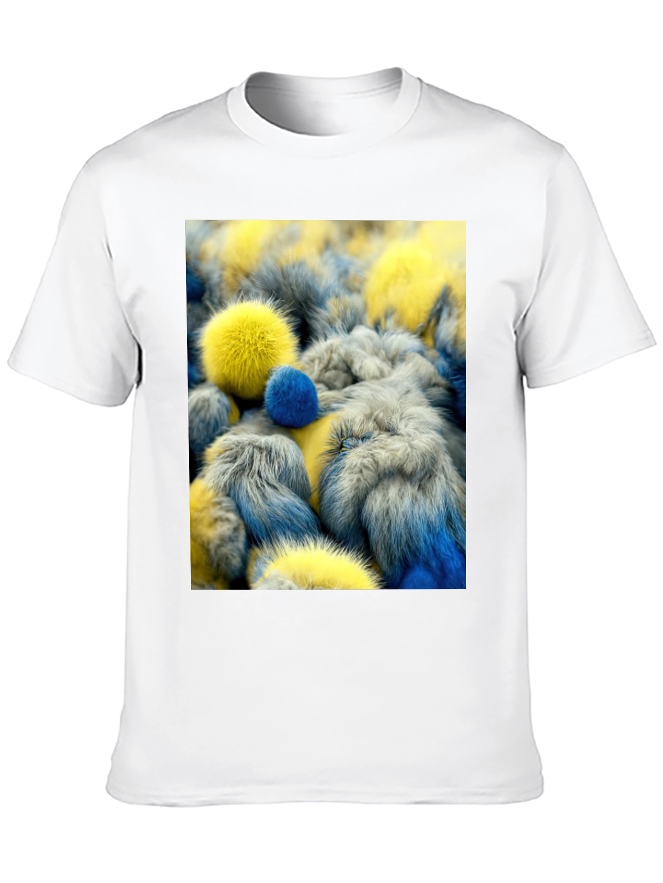 Black Fluffy Pom-Pom T-Shirt view 10