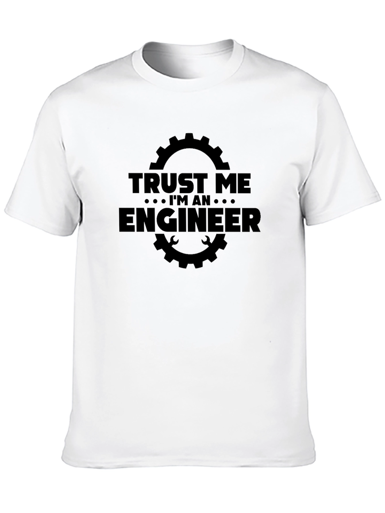 Black Trust Me I'm An Engineer Black T-Shirt view 10