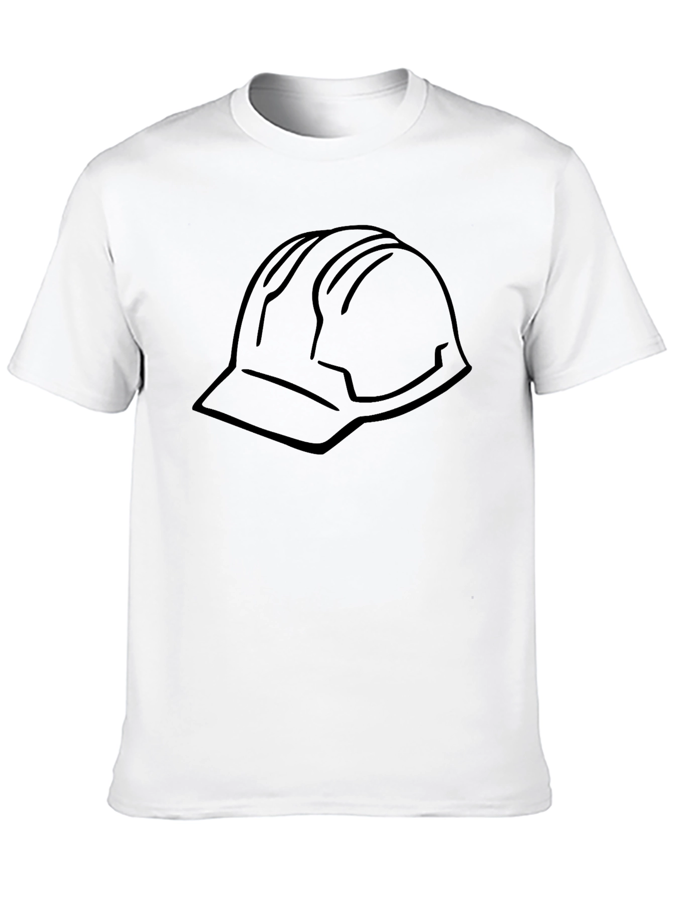 Black Black T-Shirt with Hard Hat Graphic view 10