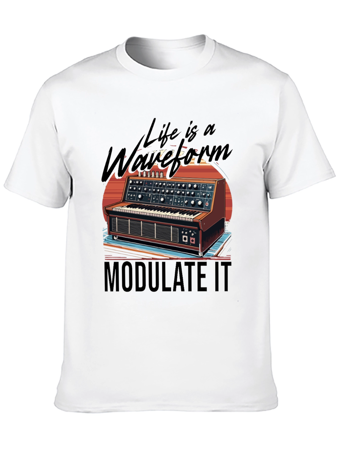 Black Life is a Waveform T-Shirt view 10