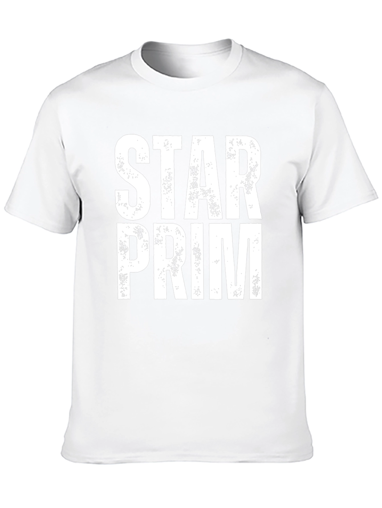 Black Star Prim White Print Black Tee view 10