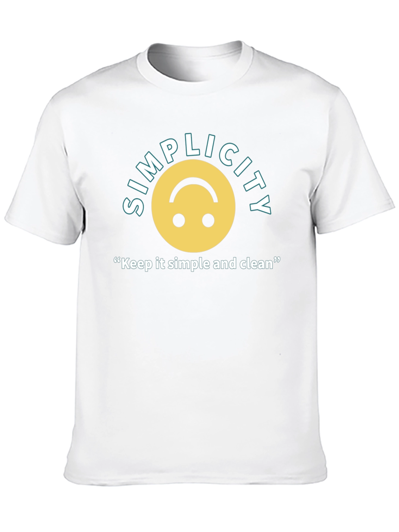 Black Simplicity T-Shirt: Keep it Simple & Clean - Unisex Cotton Tee view 10