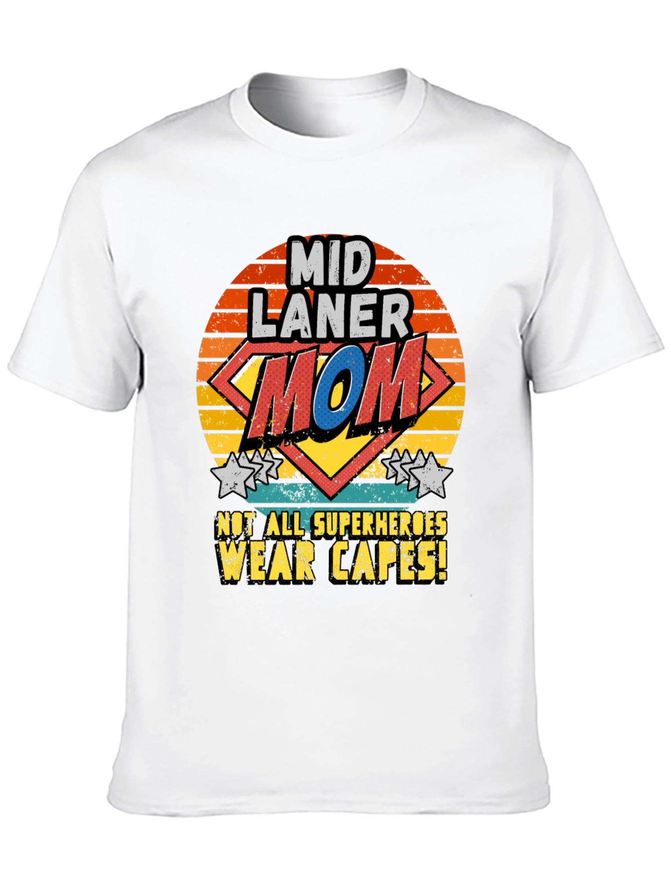 Mid Laner Mom T-Shirt - Super Hero Tee - 10