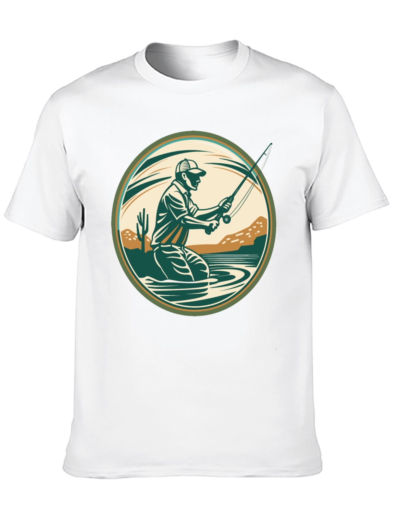 Black Fishing T-Shirt - Outdoor Adventure Design view 10