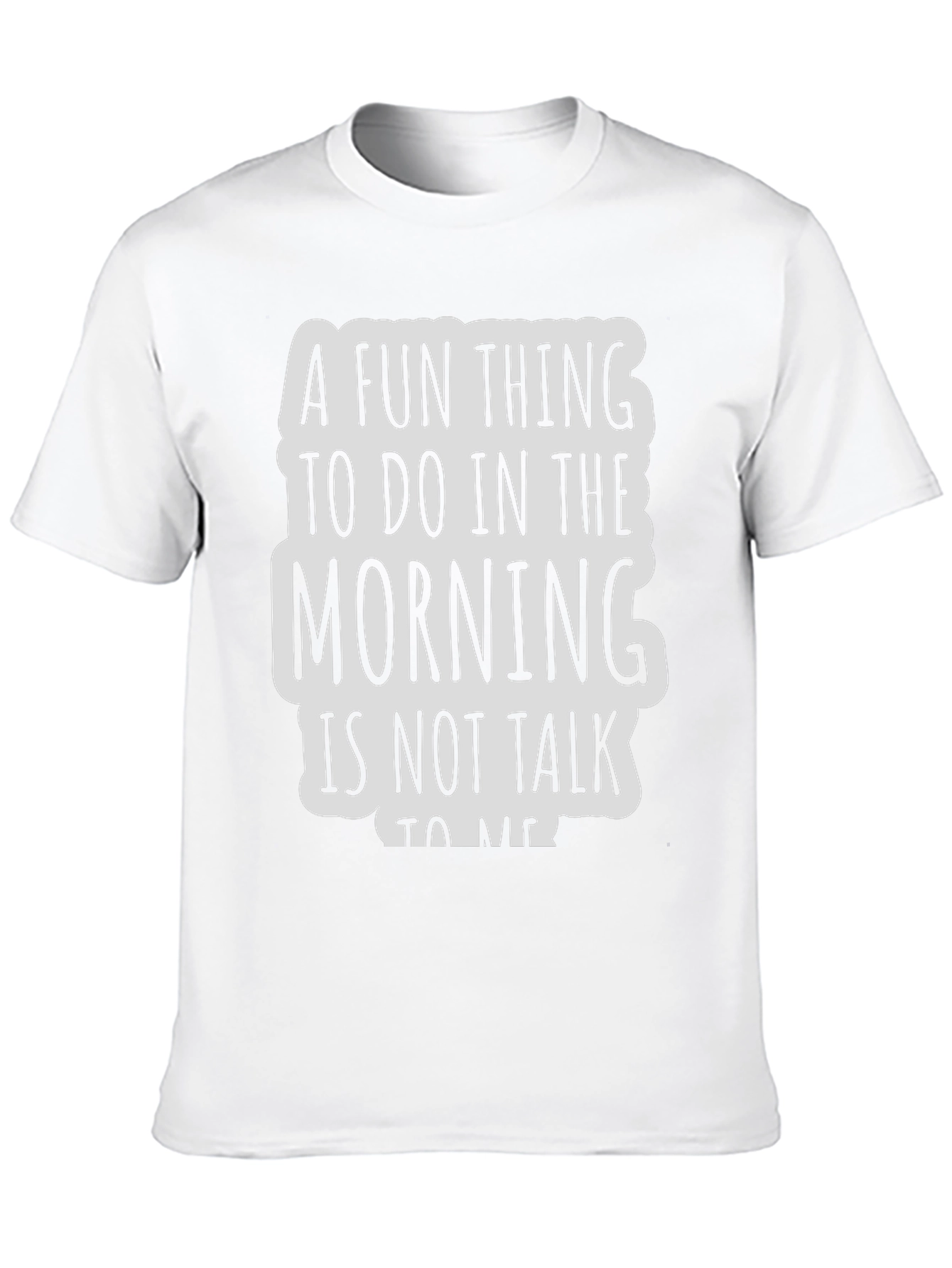 Black Funny Morning Introvert Graphic Tee - Black view 10