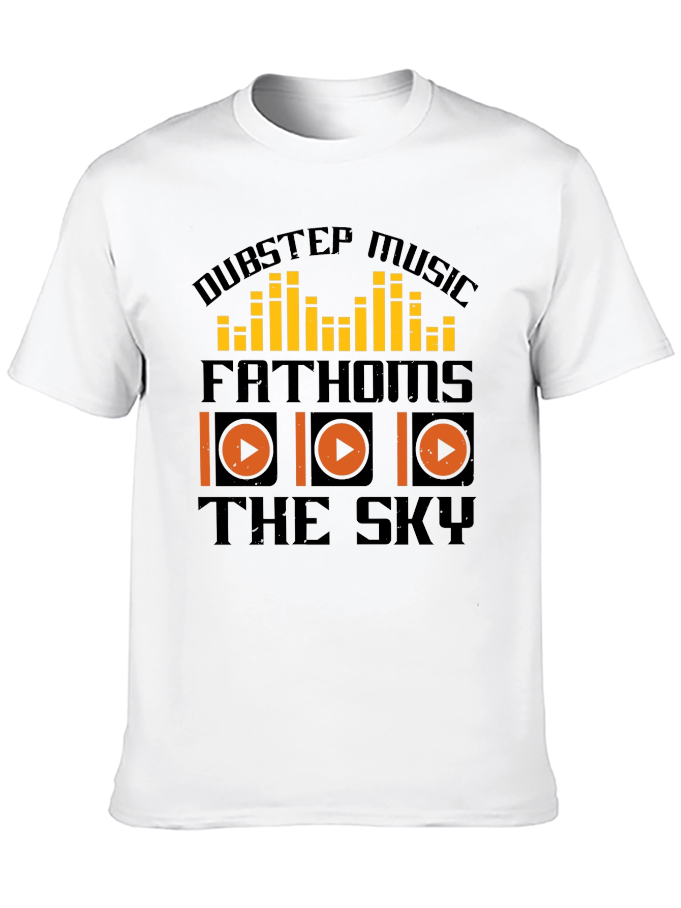 Black Dubstep Music T-Shirt - Fathoms The Sky view 10