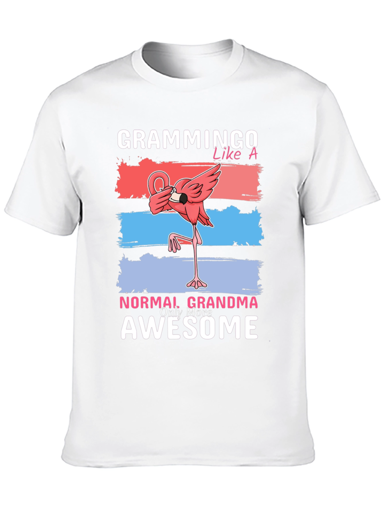 Black Grammingo Flamingo Grandma T-Shirt view 10