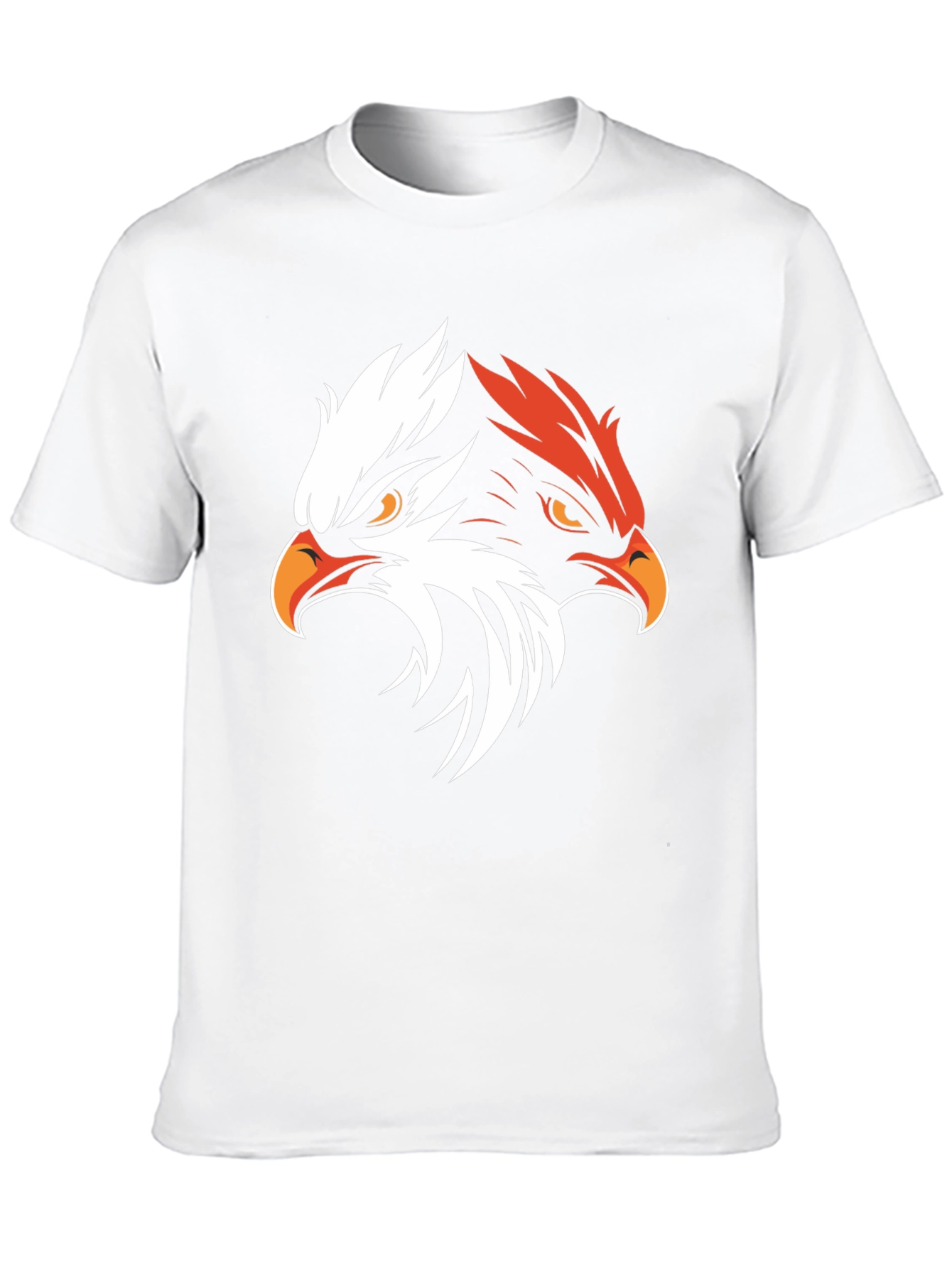 Black Bold Eagle Graphic Tee - Black Cotton Blend view 10