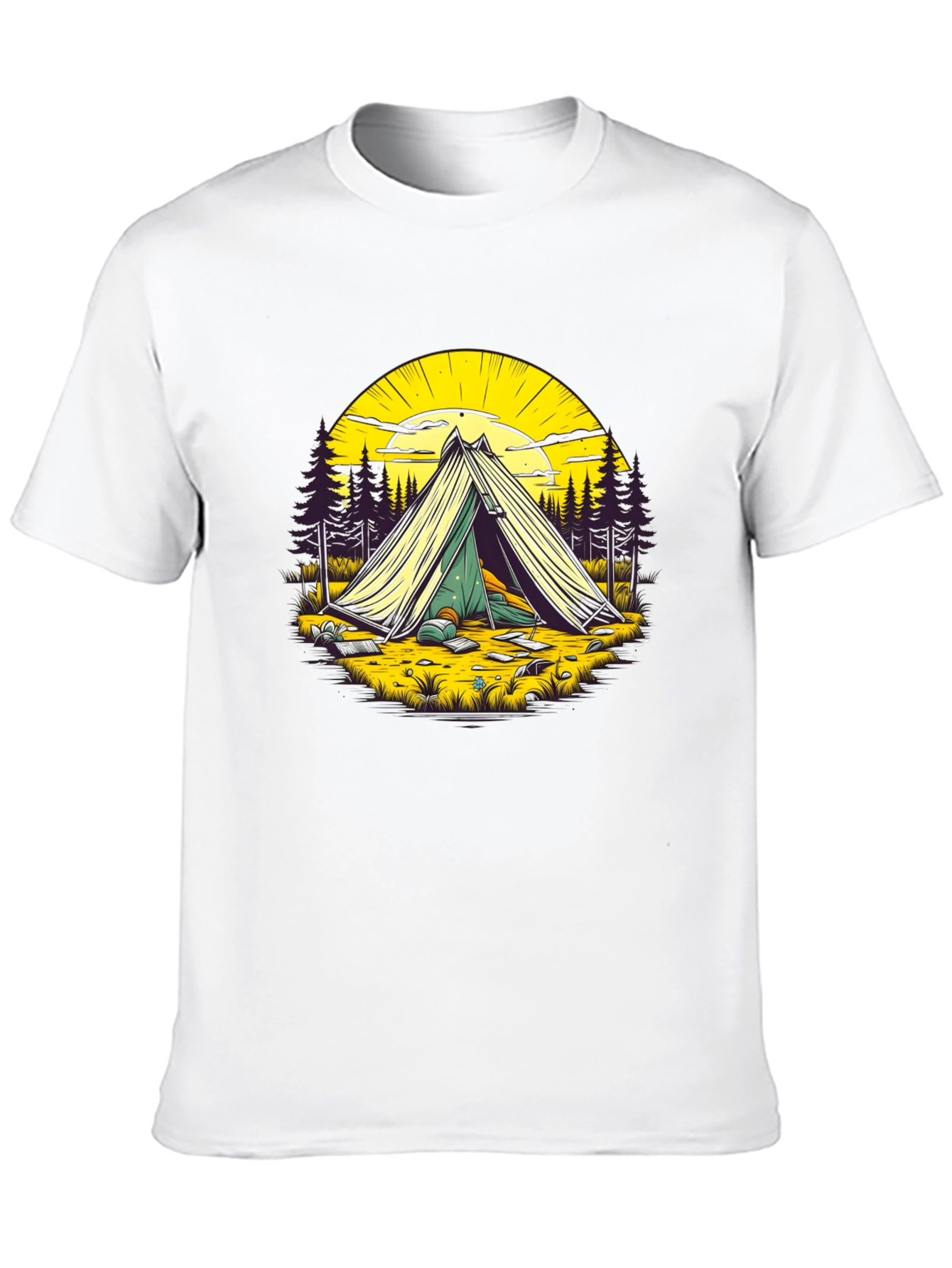 Black Camping Adventure T-Shirt - Nature Lover Apparel view 10
