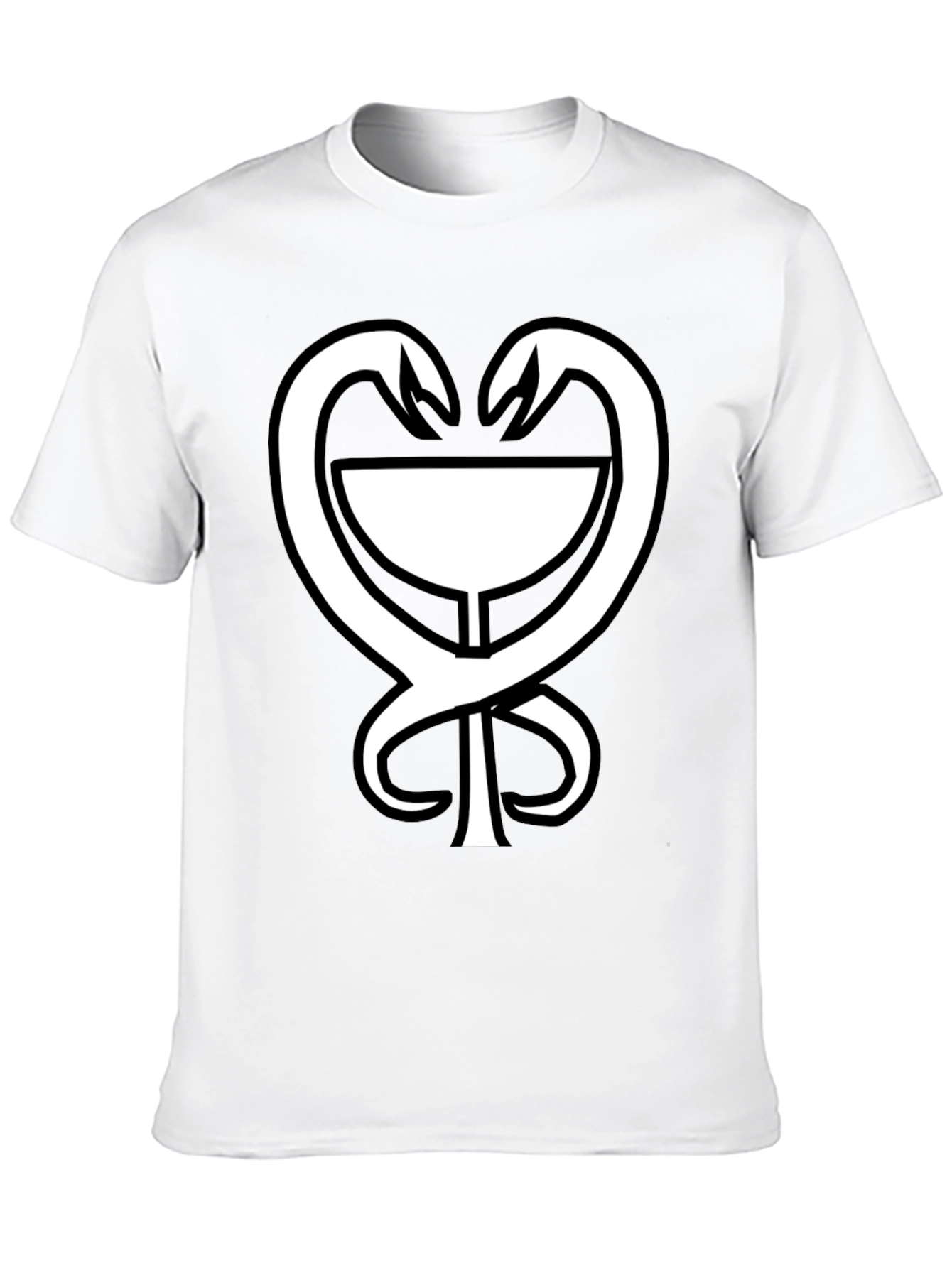 Black Aesculapian Staff T-Shirt view 10