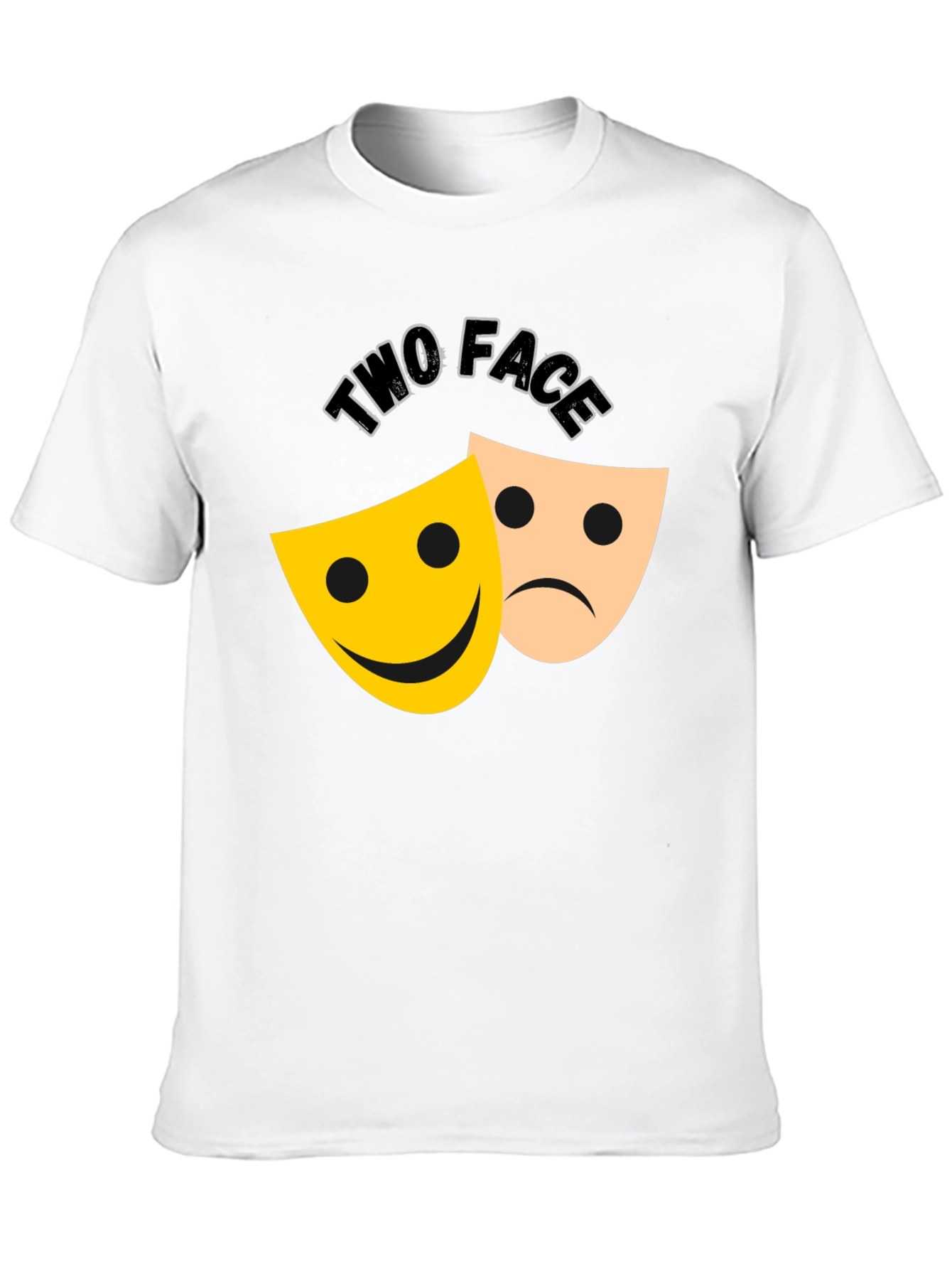 Black Two Face Graphic Tee - Black view 10