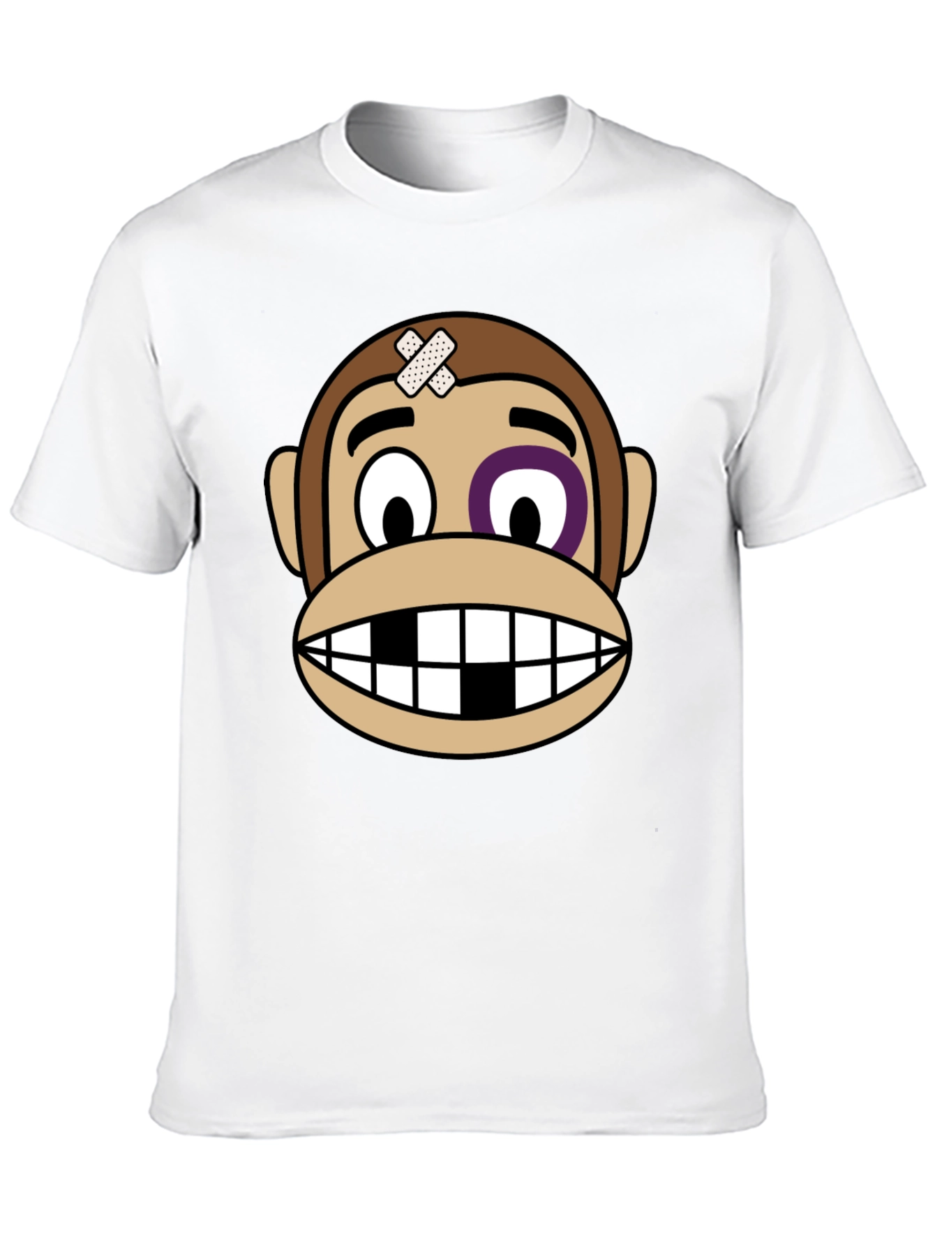 Black Funny Monkey Graphic T-Shirt view 10