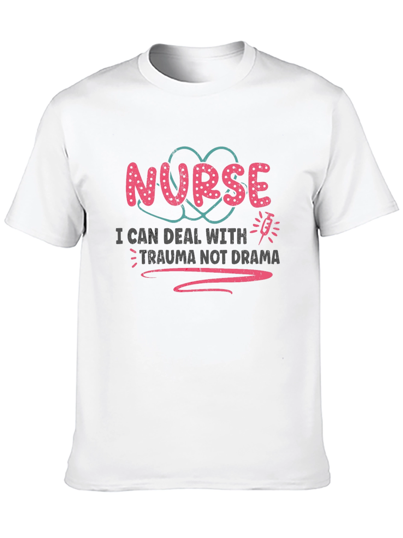 Black Nurse Trauma Drama Tee view 10