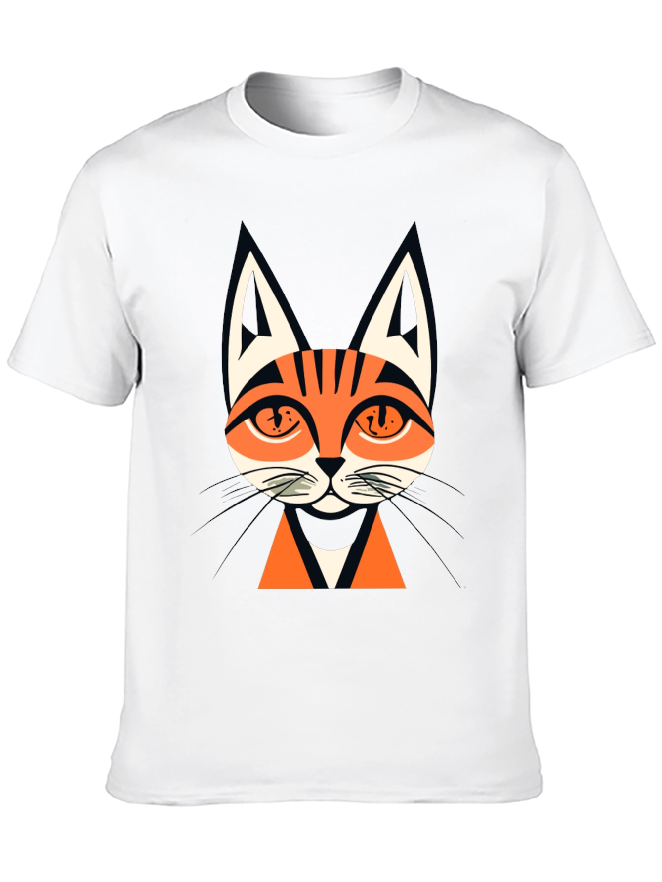 Black Men's Black Cat Graphic Tee view 10