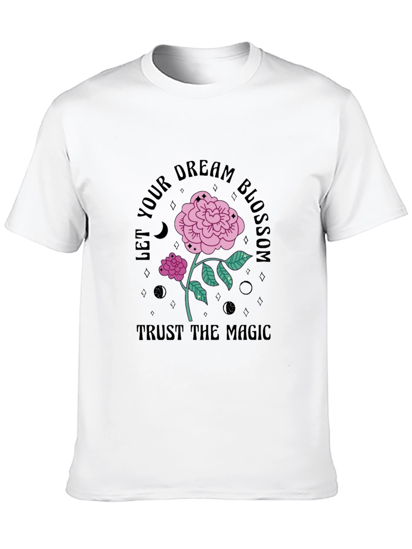 Black Dream Blossom Graphic Tee - Trust the Magic view 10