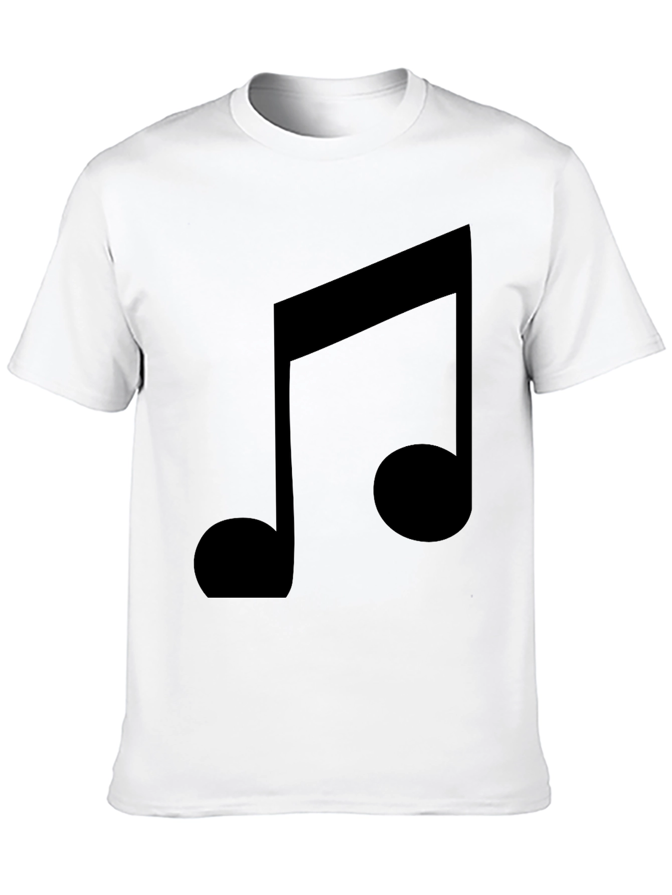 Black Musical Note Graphic Black T-Shirt view 10