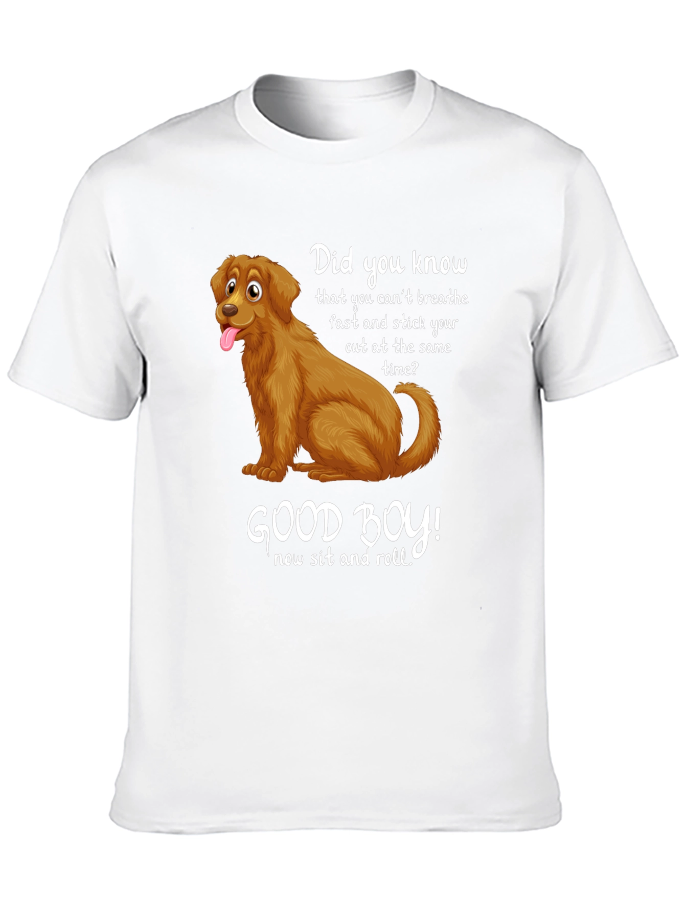 Black Funny Dog T-Shirt: Good Boy Design view 10