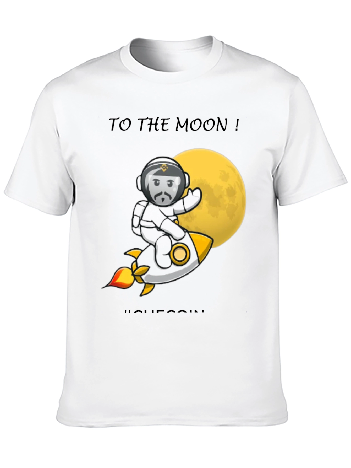 Black To the Moon T-Shirt | Crypto Tee | Black view 10