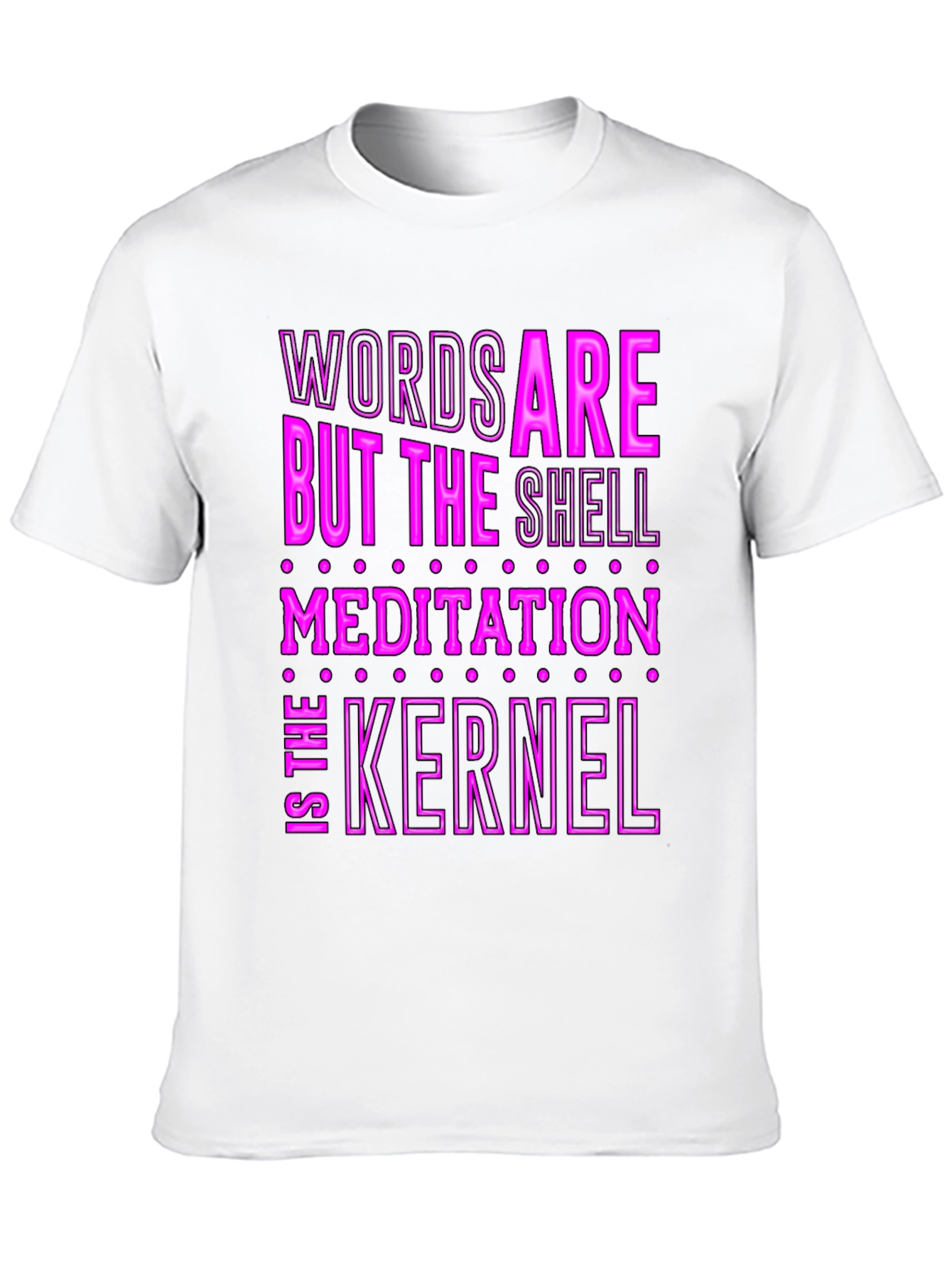 Black Words Are The Shell Meditation Kernel T-Shirt view 10