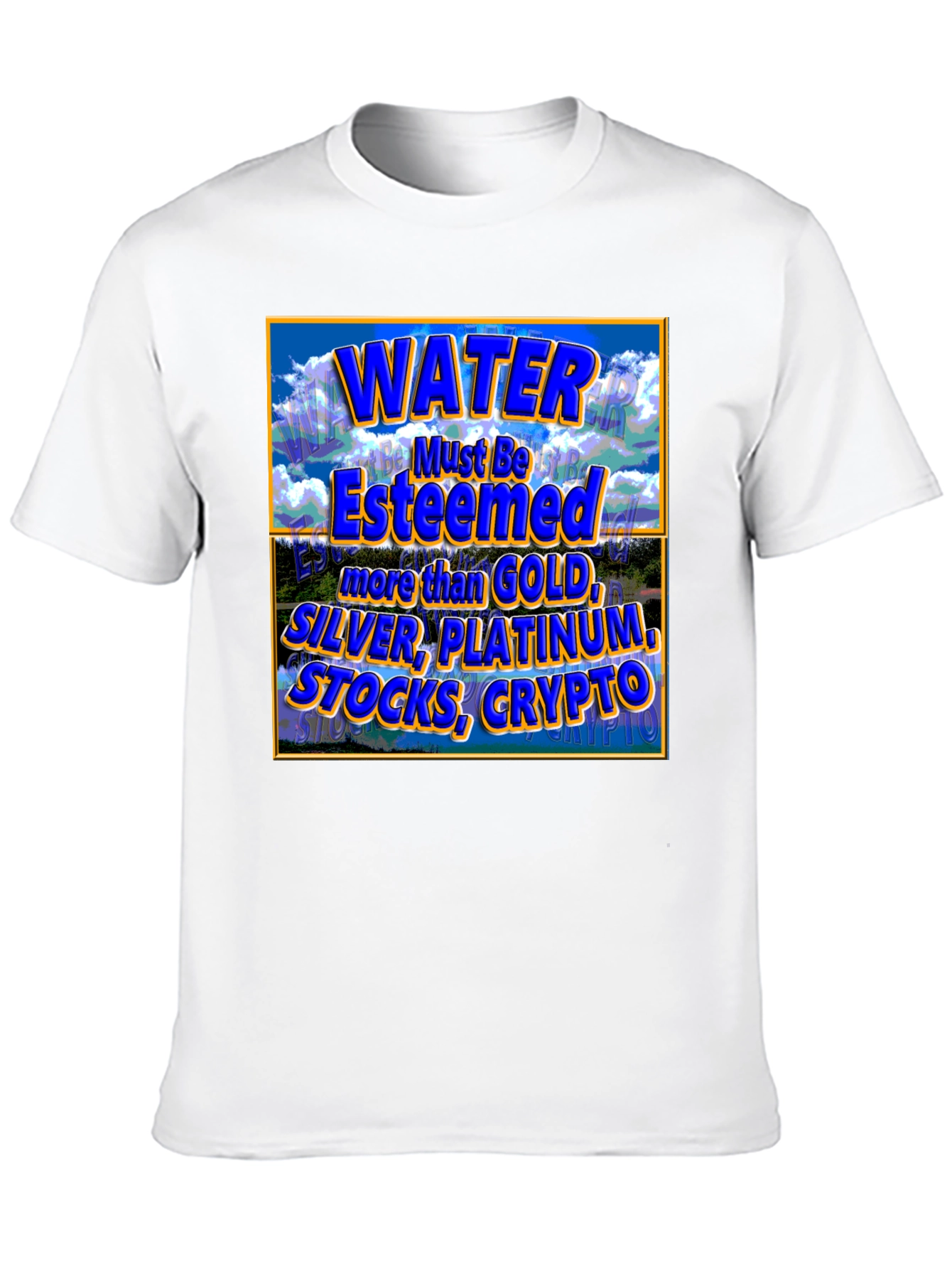 Black Water Esteemed Tee - More Than Gold Black T-Shirt view 10