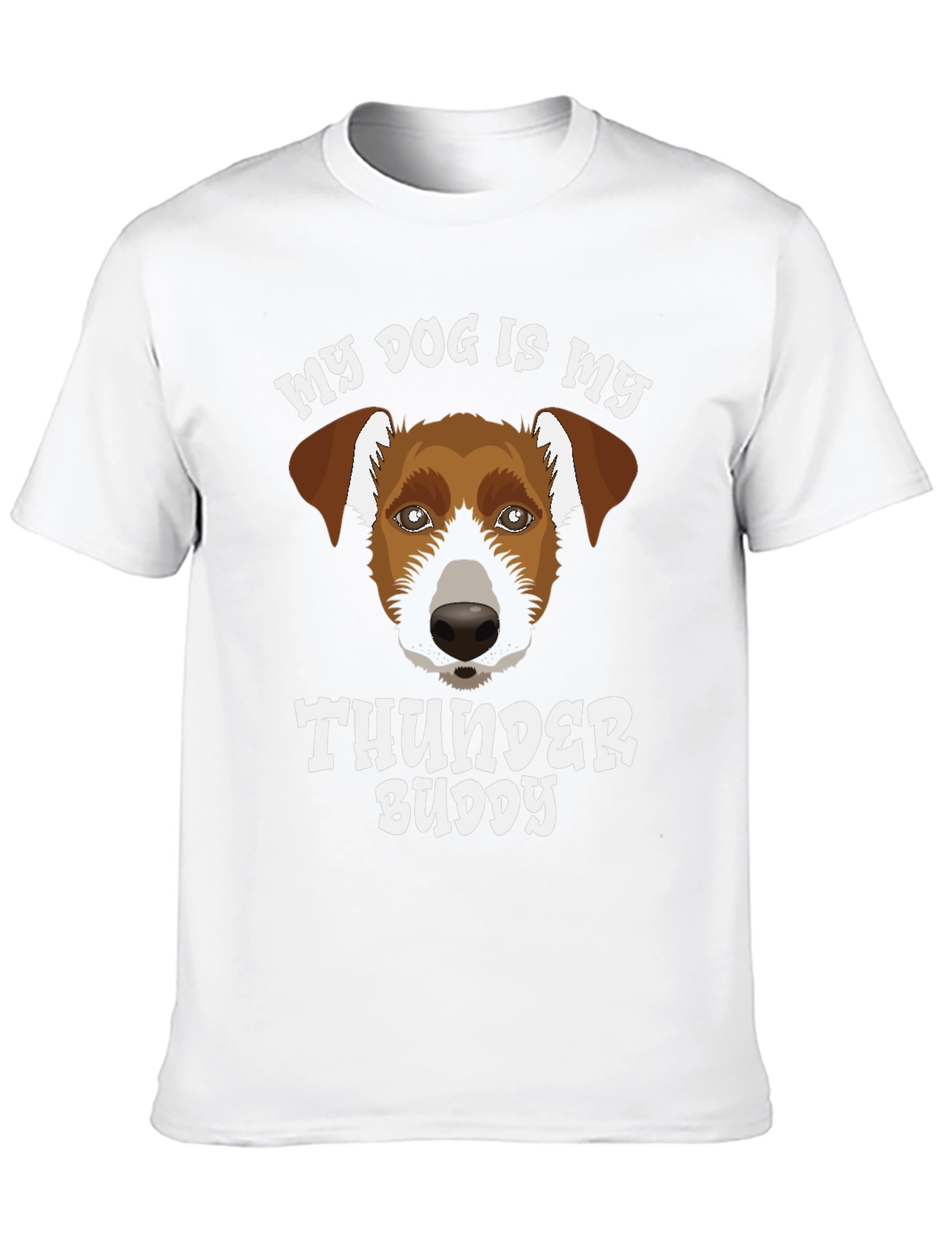 Black Dog Lover T-Shirt - My Dog Is My Thunder Buddy view 10
