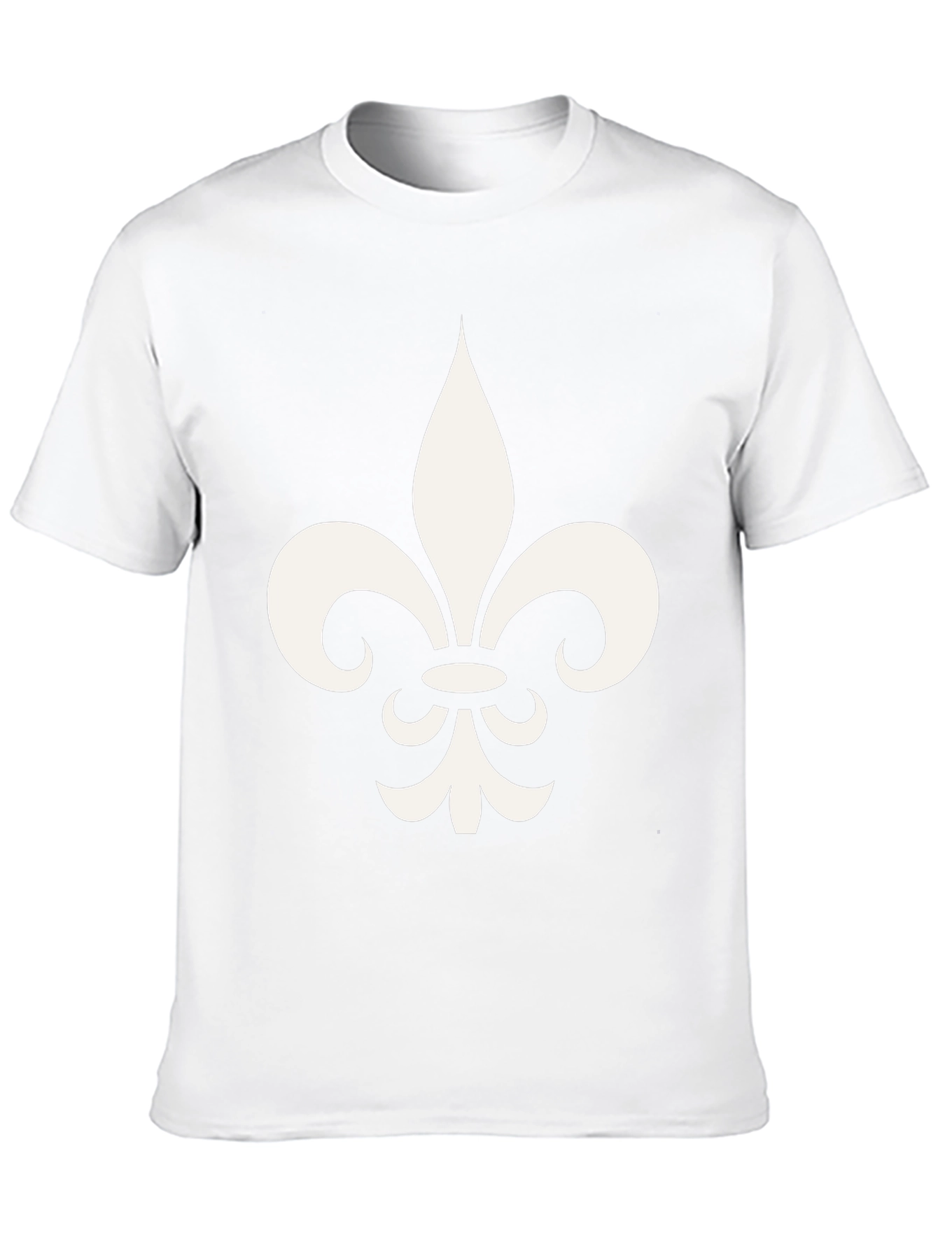Black Fleur-de-lis Graphic Print Black T-Shirt view 10