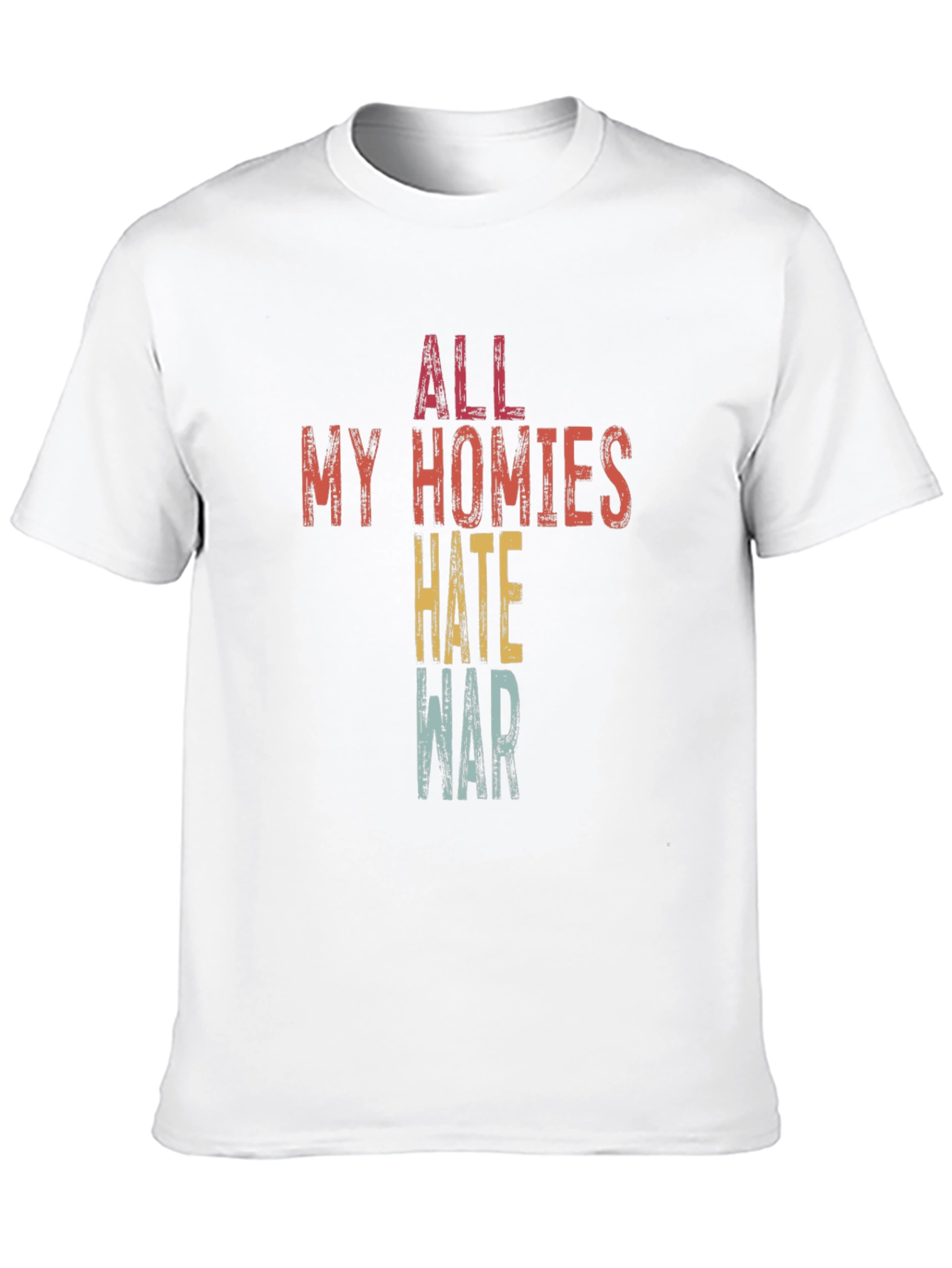 Black All My Homies Hate War T-Shirt - Stylish Graphic Tee view 10