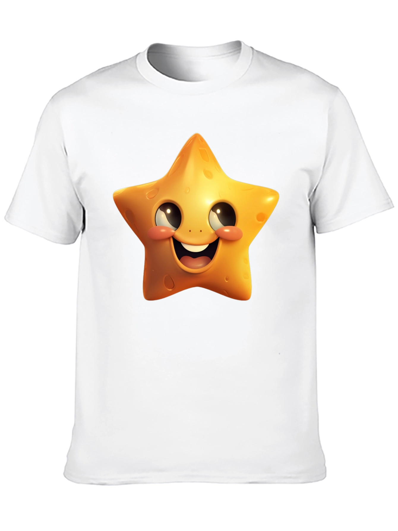 Black Star Cartoon Graphic Black T-Shirt view 10