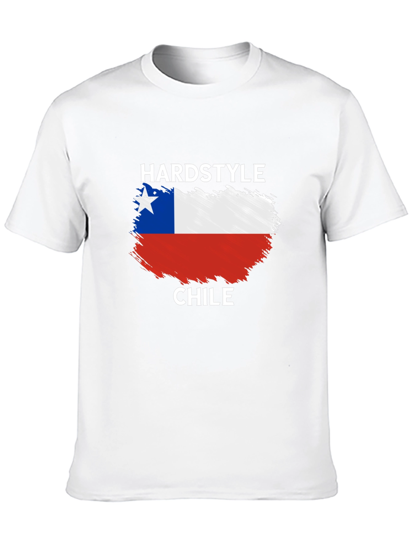 Black Hardstyle Chile Flag T-Shirt view 10