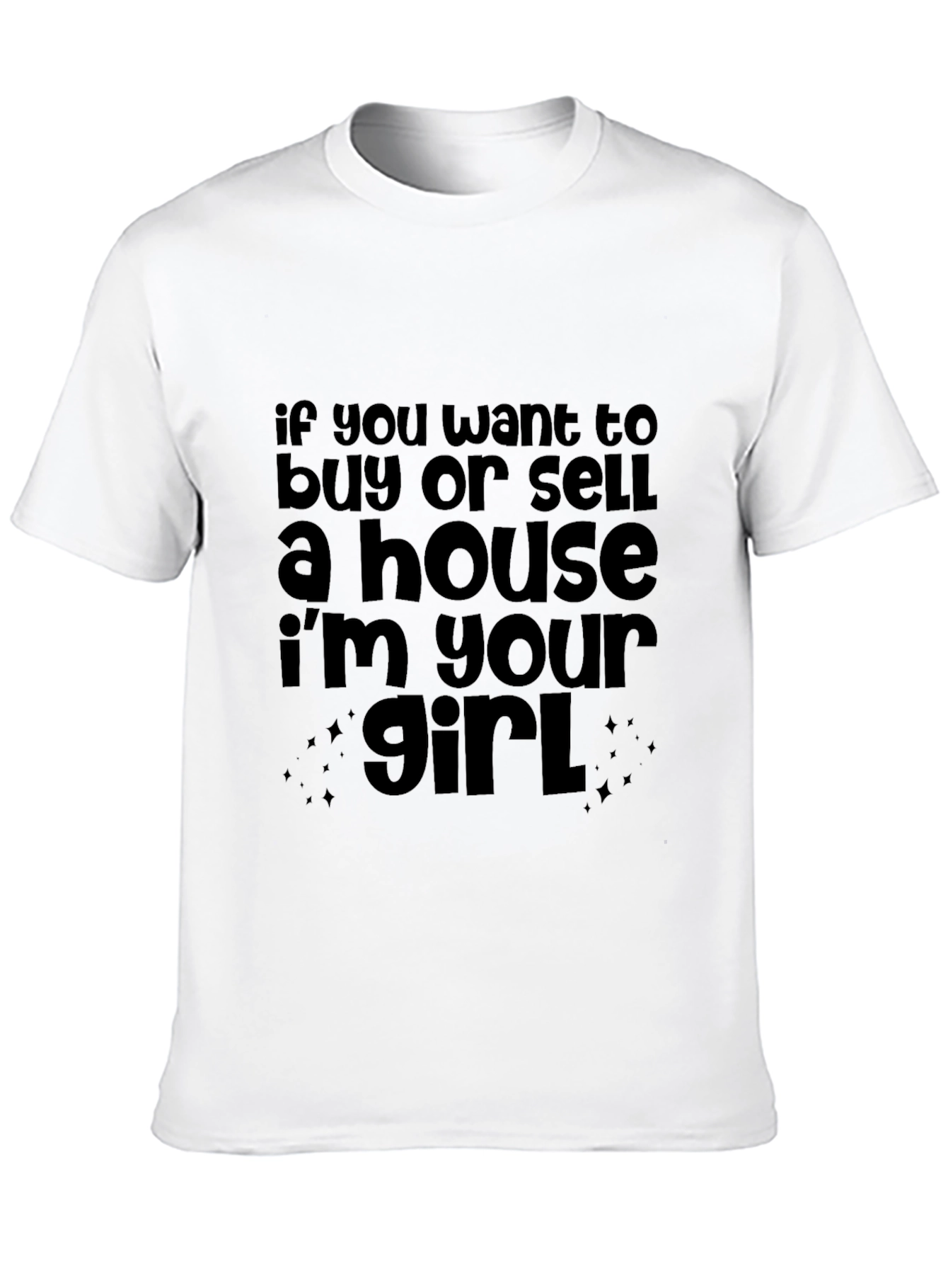Black Realtor T-Shirt - Buy or Sell a House view 10