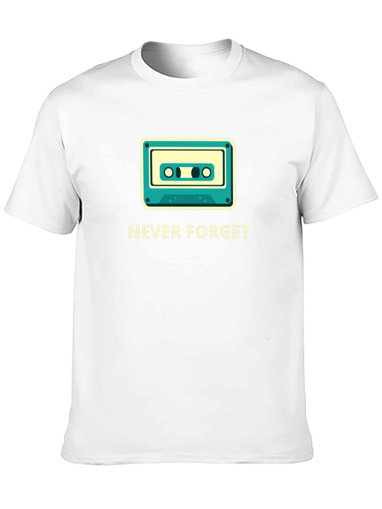 Black Retro Cassette 'Never Forget' Graphic Tee view 10
