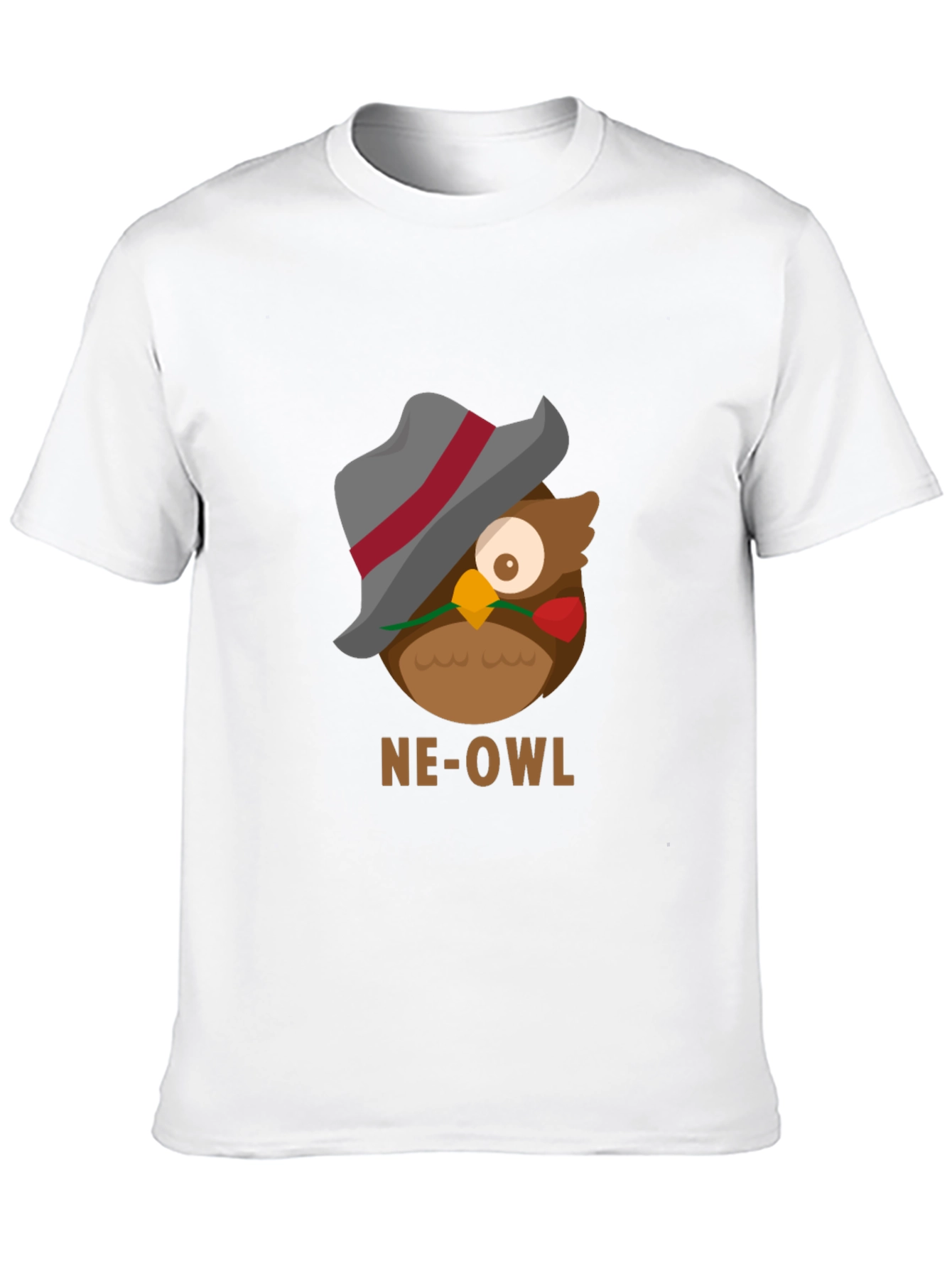 Black NE-OWL Graphic Tee - Stylish Owl Design view 10