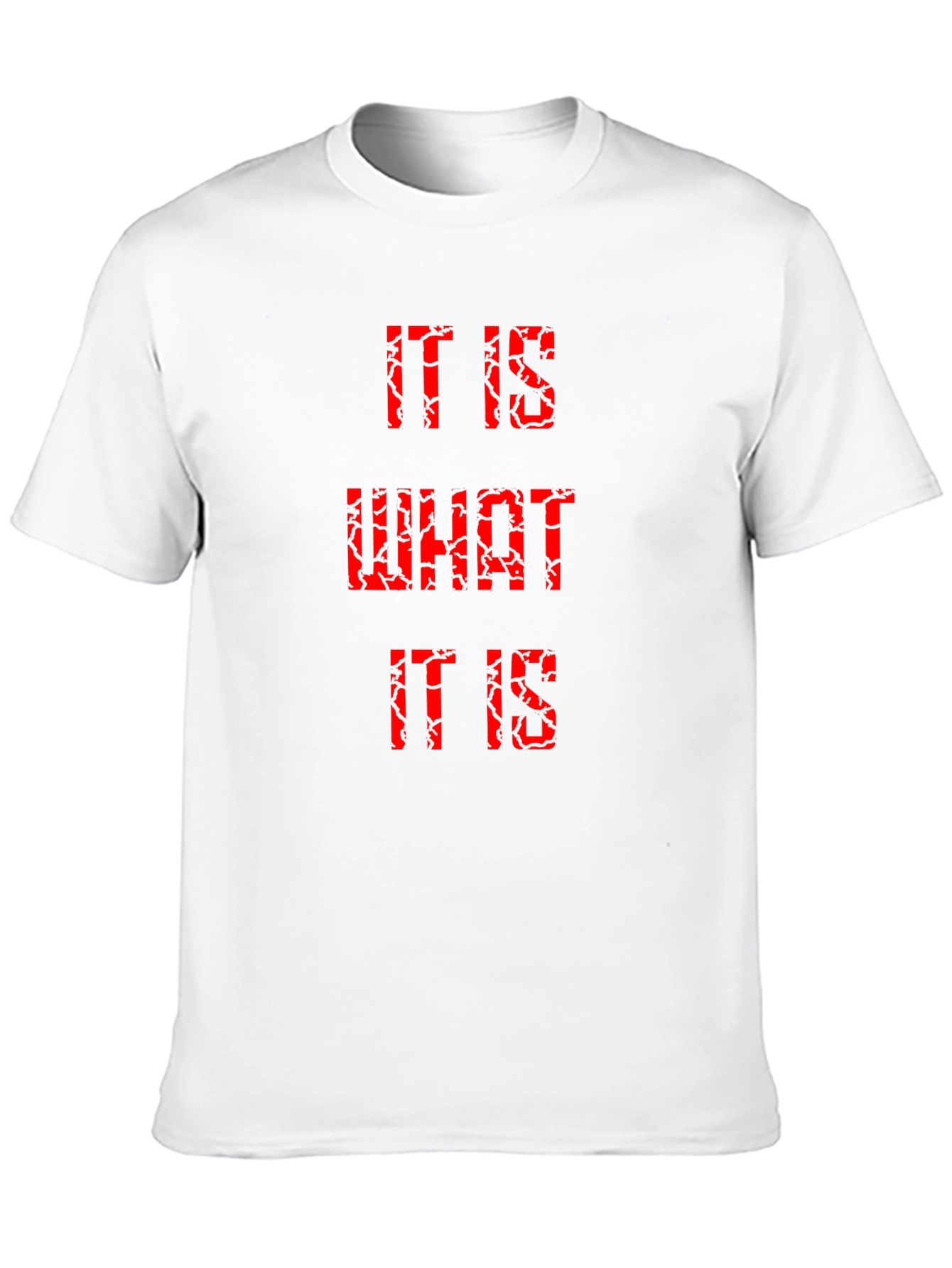 Black It Is What It Is Graphic Tee - Trendy Men's T-Shirt view 10