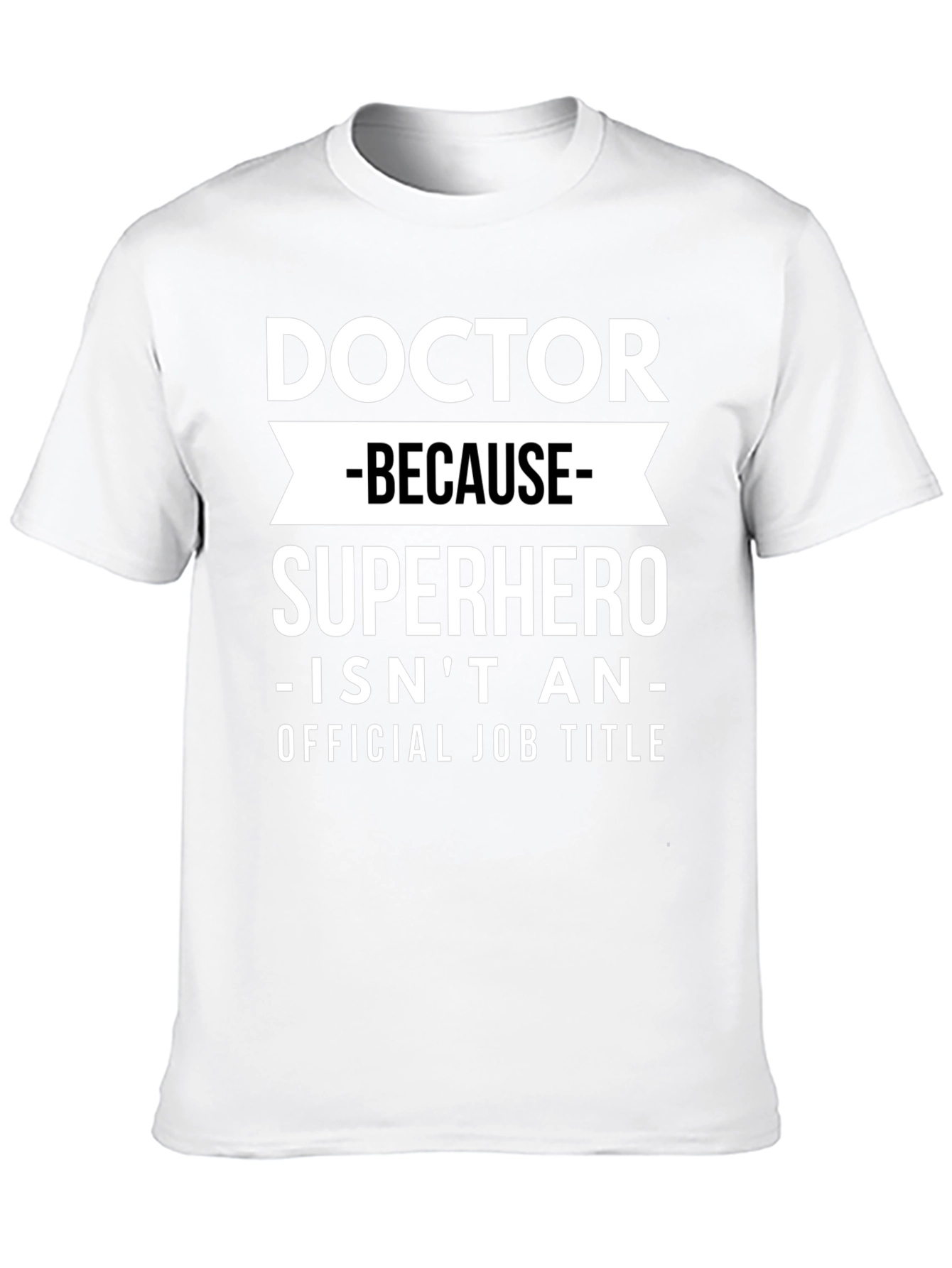 Black Doctor Superhero Funny Graphic T-Shirt view 10