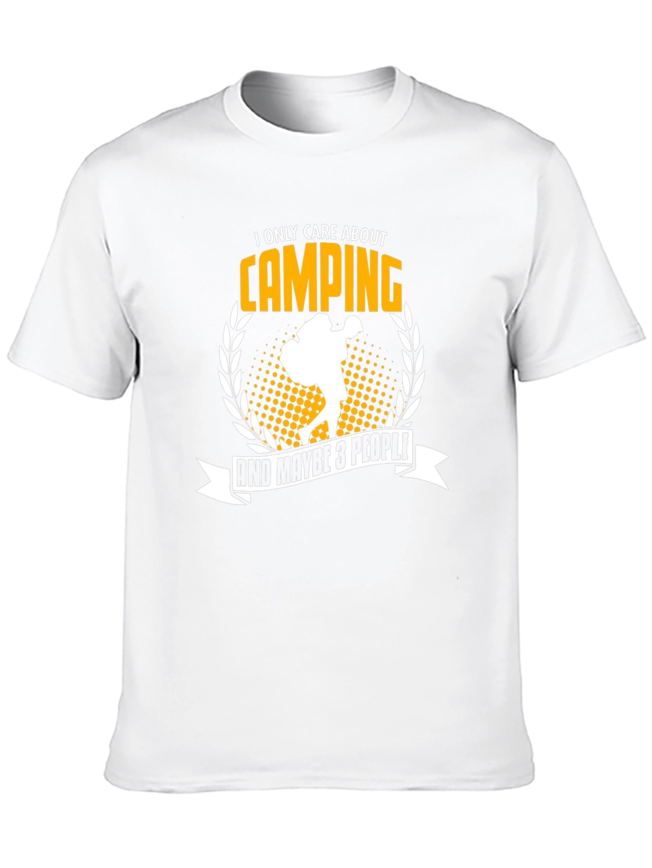 Black Camping T-Shirt: I Only Care About Camping view 10